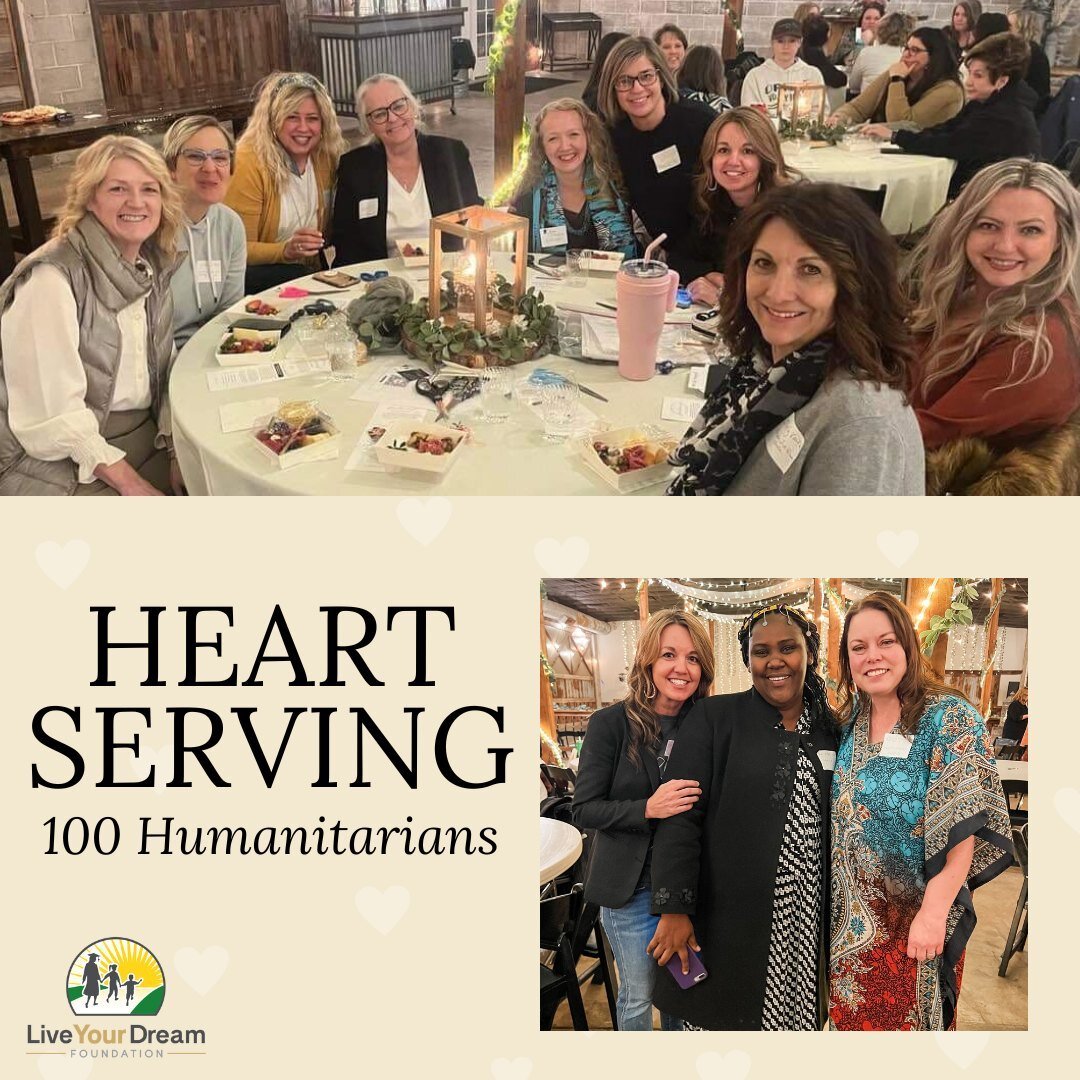 The Heartserving Event was beautiful! Thank you, Kim Oliver and her team, for gathering us and creating an incredible event. @100humanitarians was the selected charity, and they raised enough funds for 250 HopeKits in support of International Women's