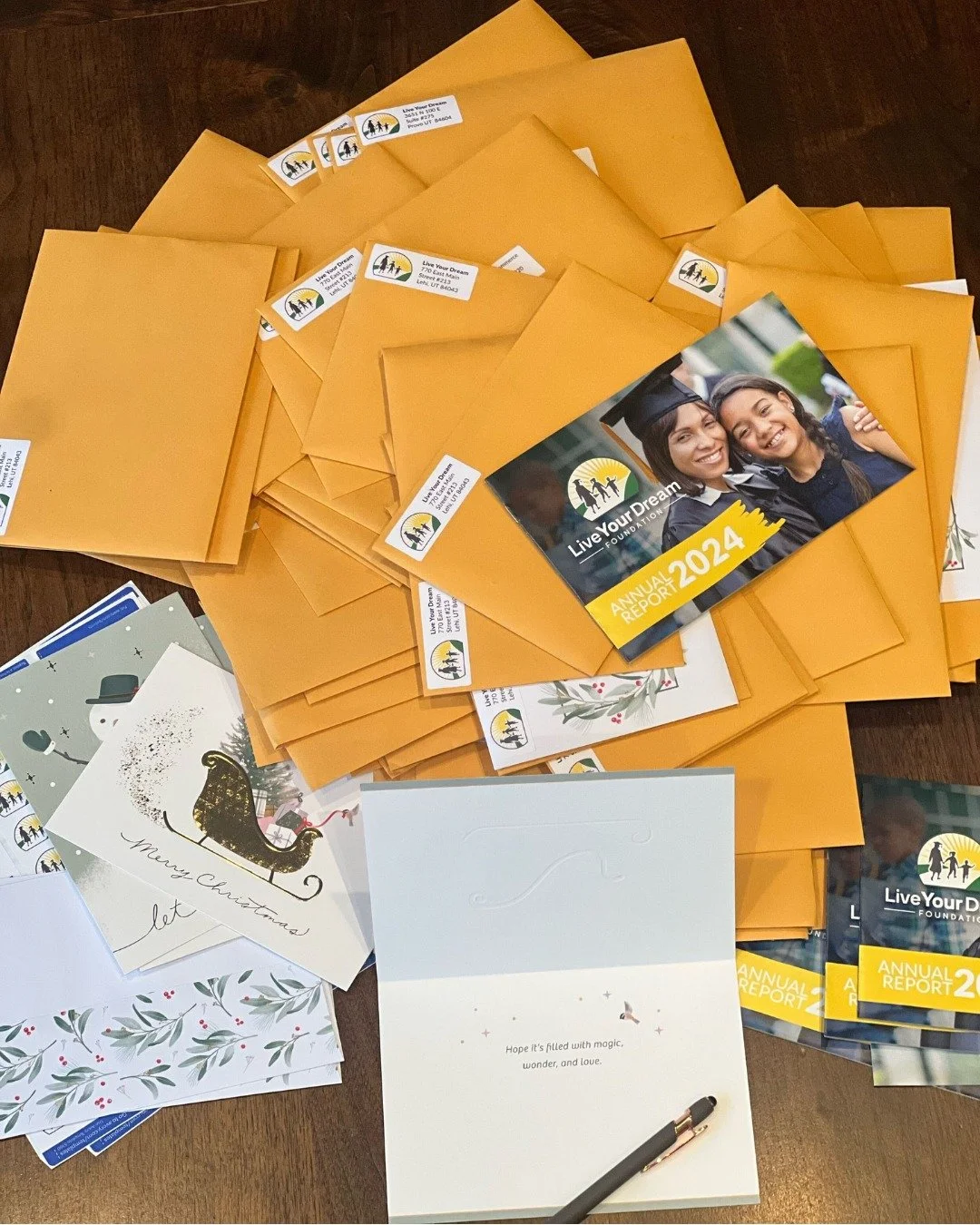 Every December, Katie Bunnell sets aside hours and hours to handwrite end-of-year thank you and Christmas cards to our incredible donors and supporters. It&rsquo;s a true labor of love, and one she looks forward to each year.

Katie often says these 