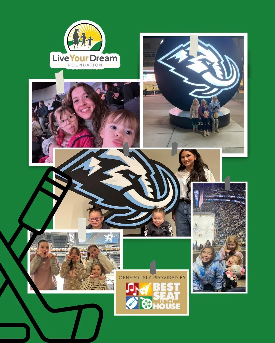 Huge thank you to @bestseatslc for an amazing night at the Utah Mammoth vs. Philadelphia Flyers game at the Delta Center with our Live Your Dream Family.
So much fun, so many smiles, and a night full of memories that won&rsquo;t be forgotten. We&rsqu