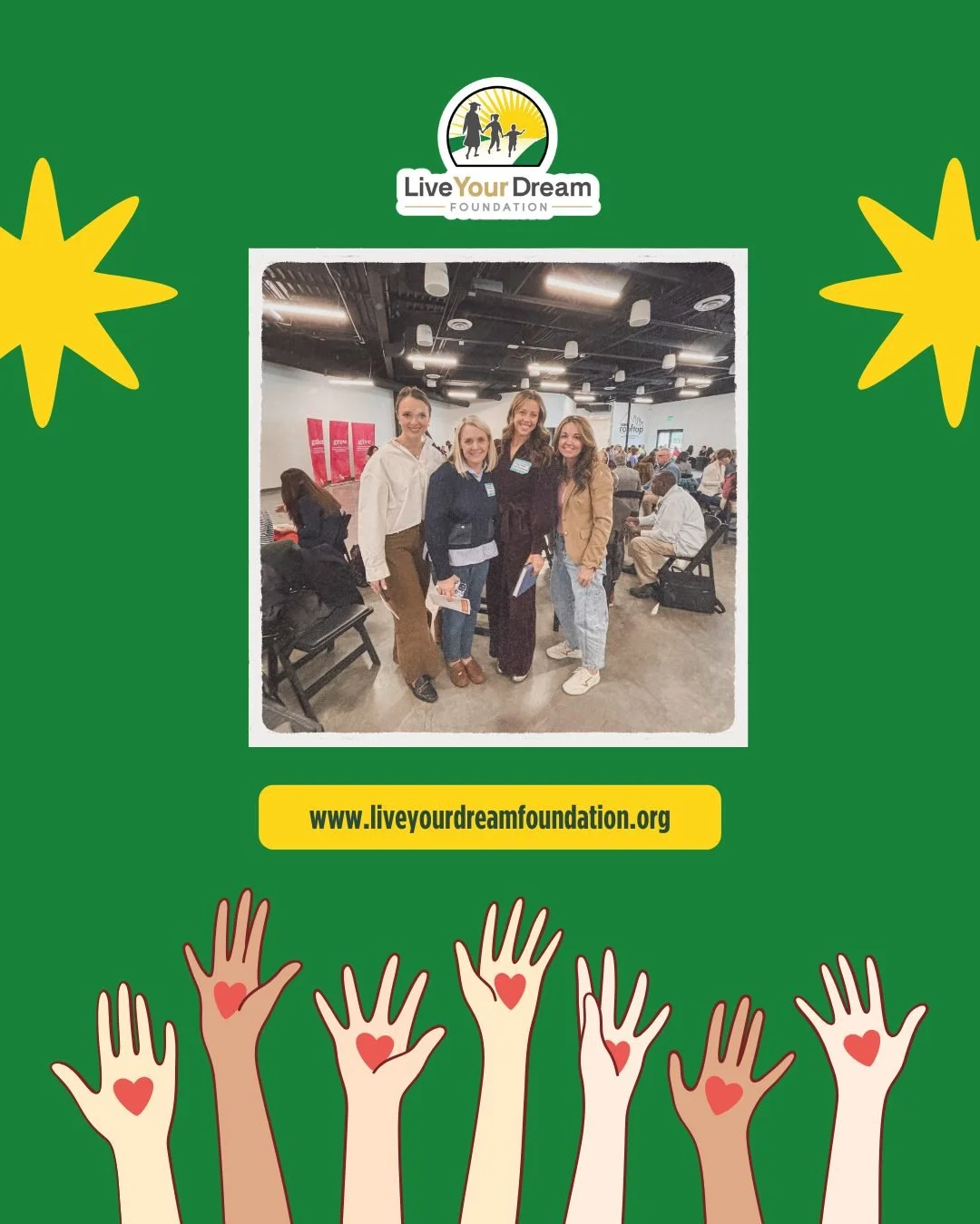 Helping single moms thrive is what lights us up. Your involvement is what helps our impact grow.
We attended the Building Bridges Influence for Impact with @kristinandrus because we want to further our reach, but we can't do it without you.
Help us g