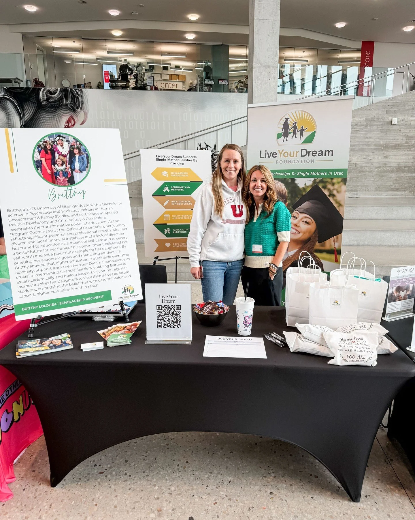 We had a great time at the Live Your Dream kickoff event at Adobe Lehi as part of their 2nd Annual Giving Drive!  At our lunchtime booth, Adobe employees learned about our mission, donated, or signed up for an upcoming volunteer activity. Nicole Redf