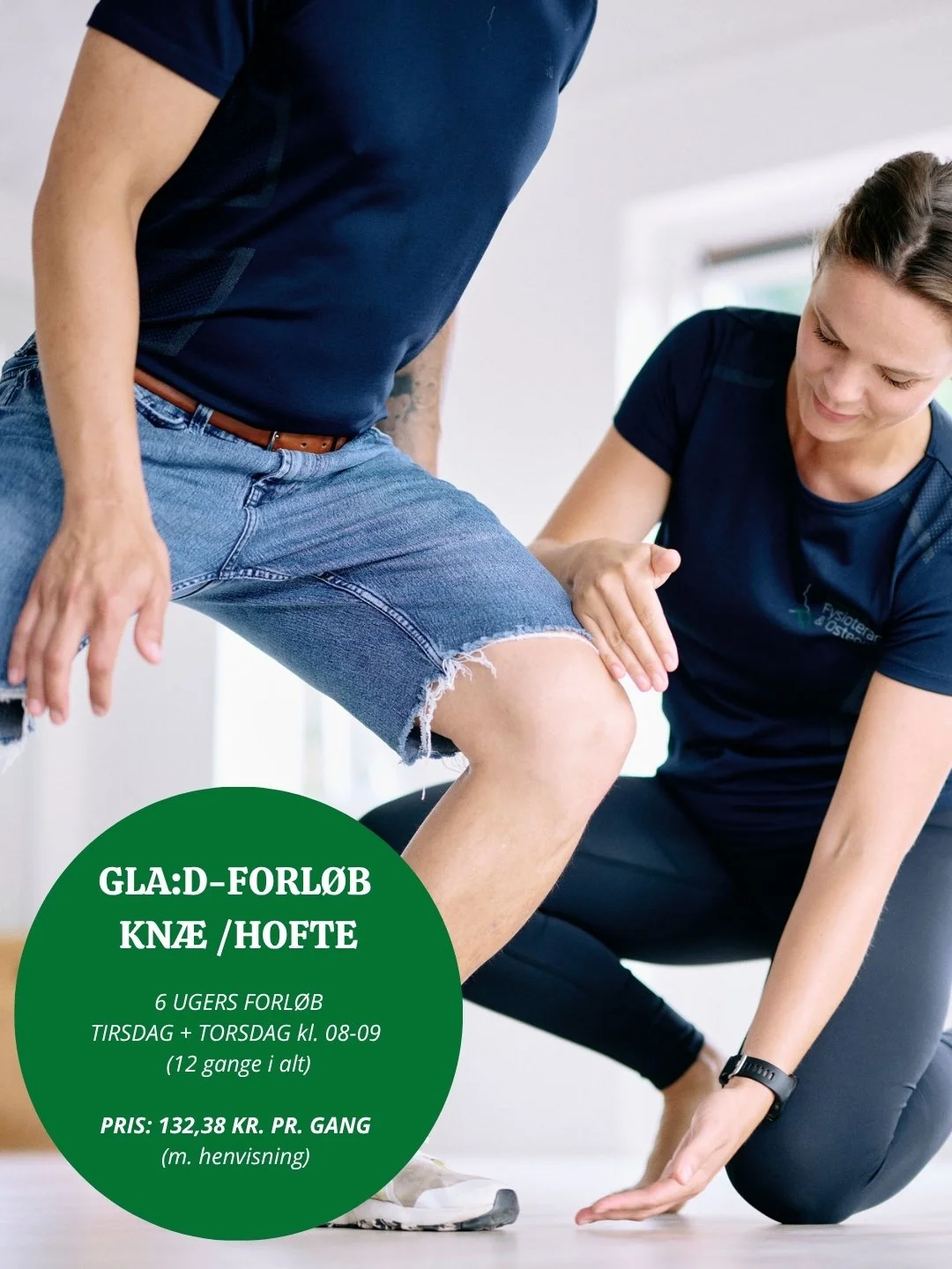 💚 GLA:D-forl&oslash;b for kn&aelig; og hofte 💚

Husk, at vores dygtige fysioterapeuter Julie og Nanna tilbyder GLA:D&reg;-forl&oslash;b for dig med artrose/slidgigt i kn&aelig;- eller hofteomr&aring;det 😇

Et GLA:D&reg;-forl&oslash;b hj&aelig;lper