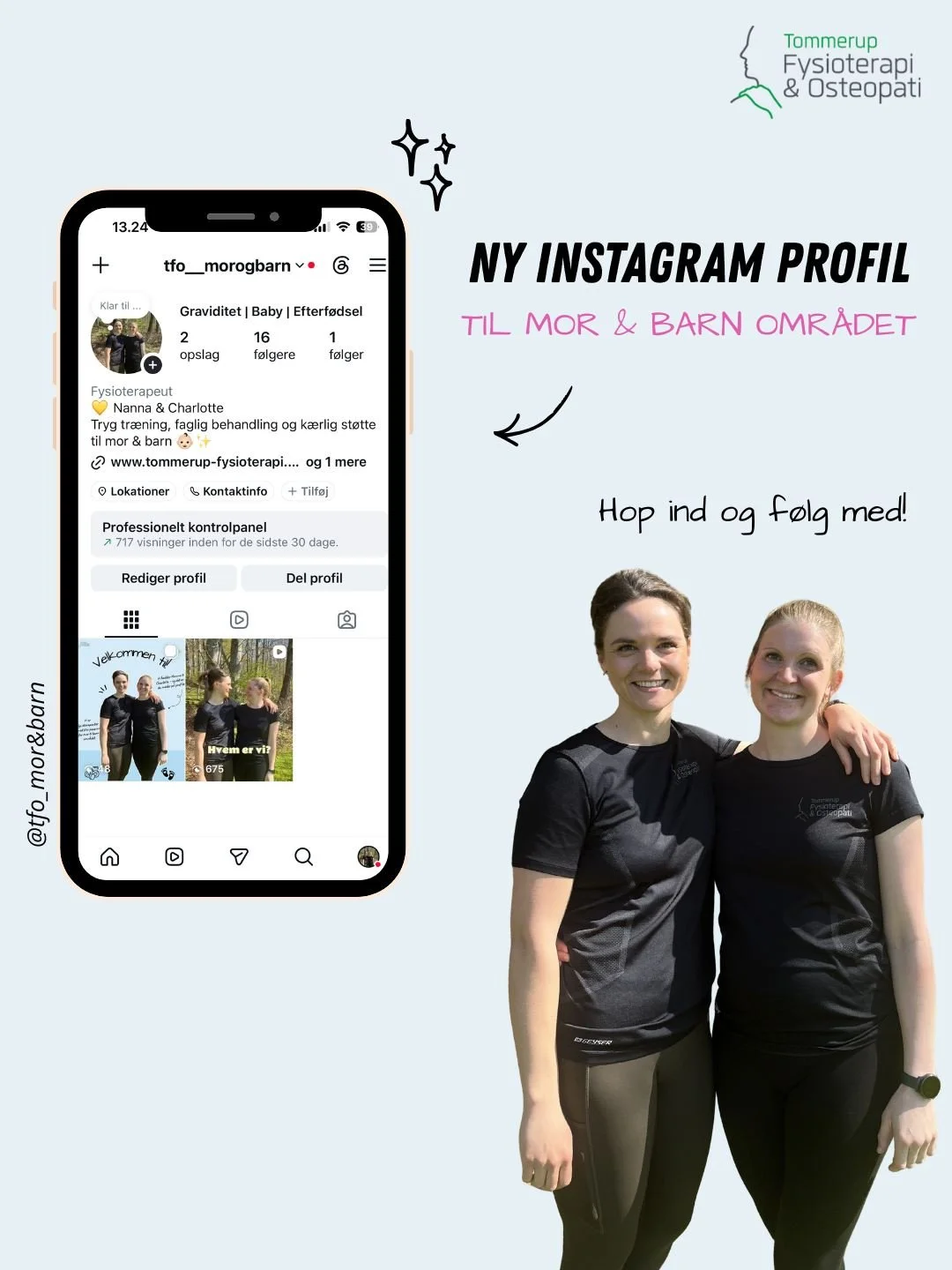 ✨ NY INSTAGRAM PROFIL ✨

Vi har oprettet en ny Instagram-profil med fokus p&aring; mor &amp; barn omr&aring;det &ndash; @tfo__morogbarn 👶

Her deler vi inspiration, viden og indblik i bl.a.:
🤰 Gravidtr&aelig;ning
👶 Babymotorik
💪 Efterf&oslash;dse