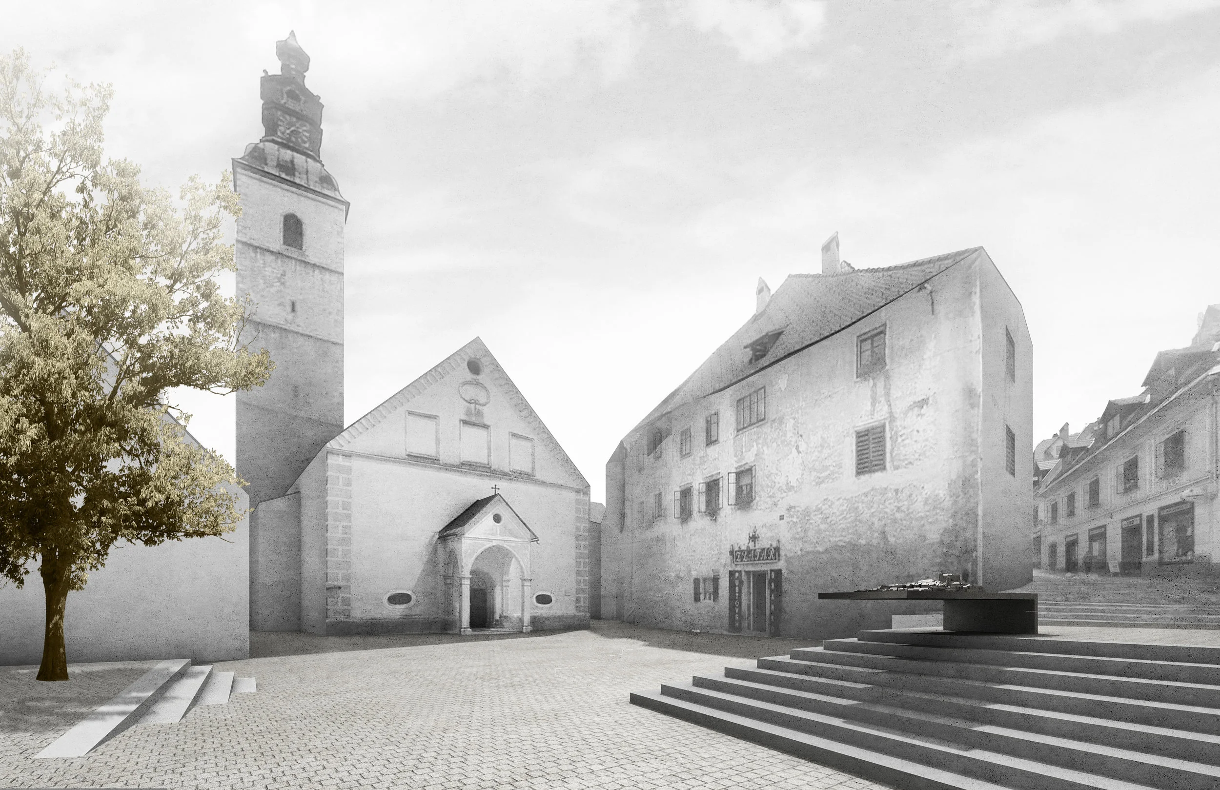 RENOVATION OF MEDIEVAL TOWN CENTRE IN ŠKOFJA LOKA