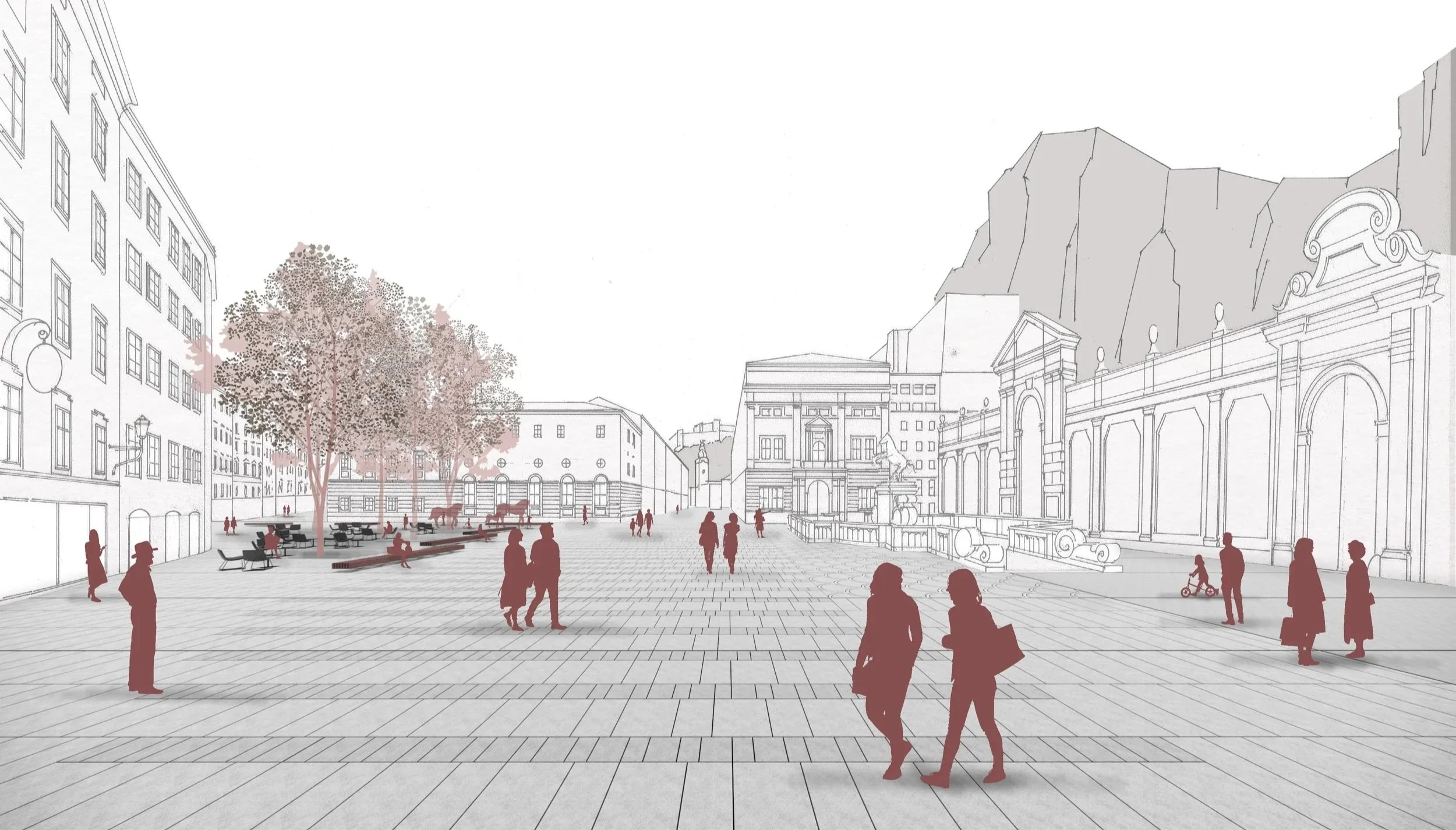 INTERNATIONAL COMPETITION FOR THE REDEVELOPMENT OF THE NORTHERN PART OF SALZBURG’S OLD TOWN - 1st PRIZE