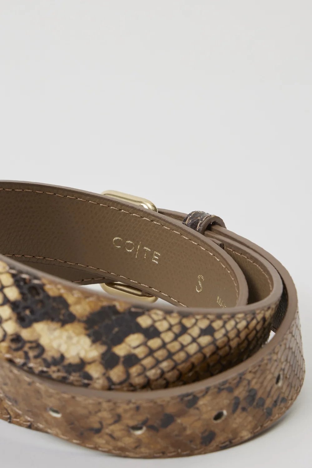 Leather Belt / Python — COTE display picture 3
