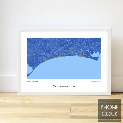 Bournemouth Marathon Finisher's Print — PHOME Personalised Gifts