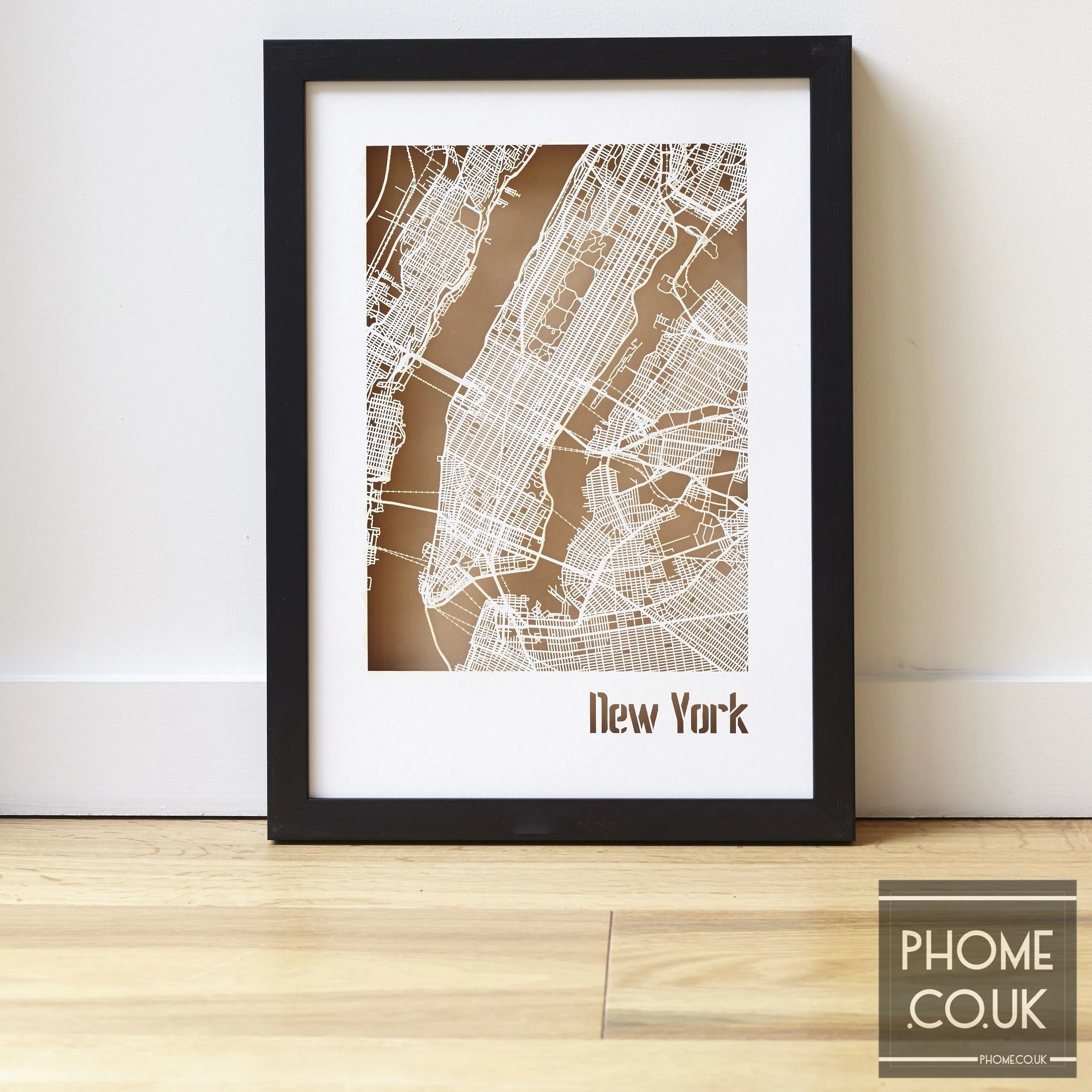 Any Location Cut Out Street Map