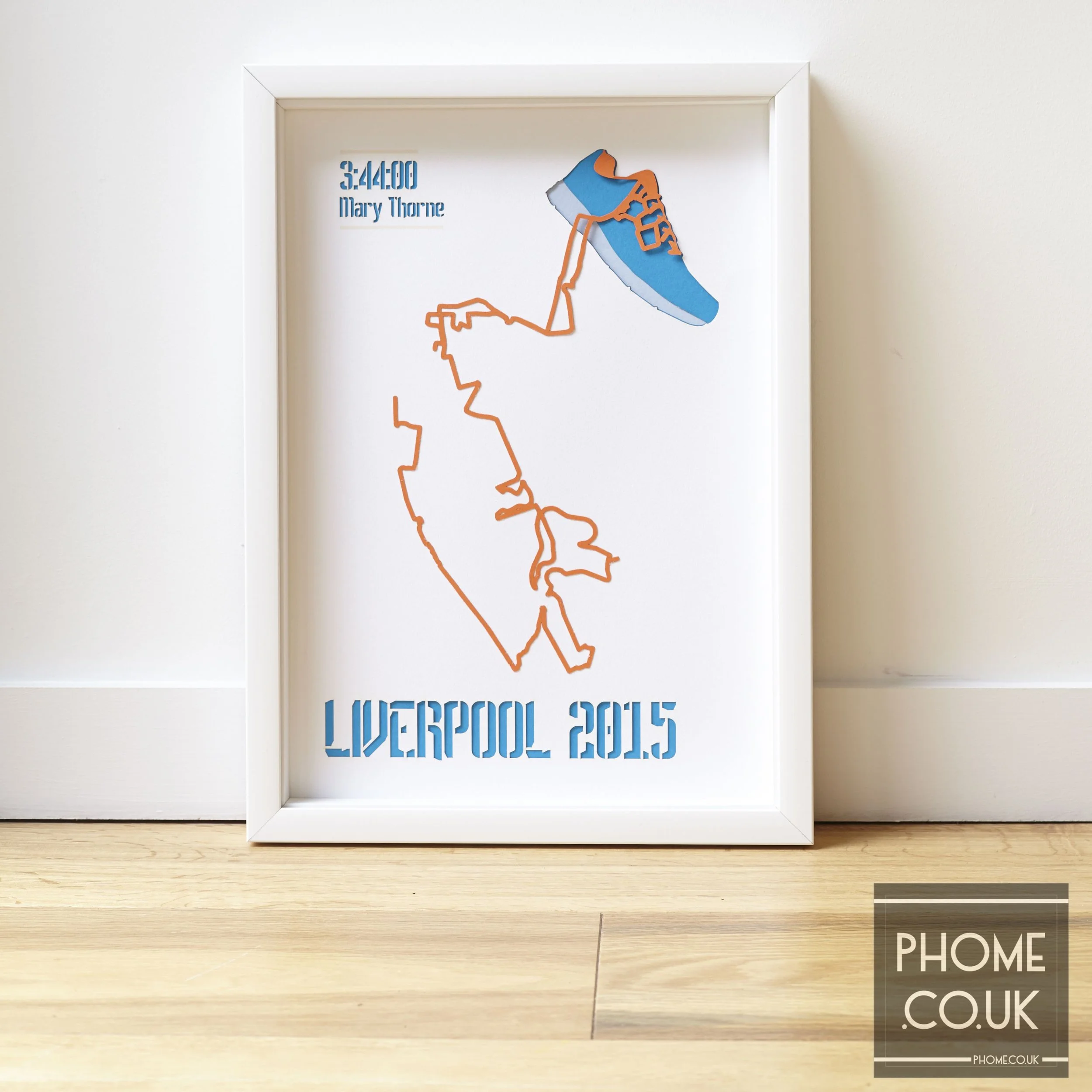 Liverpool Marathon Gift Laces Route