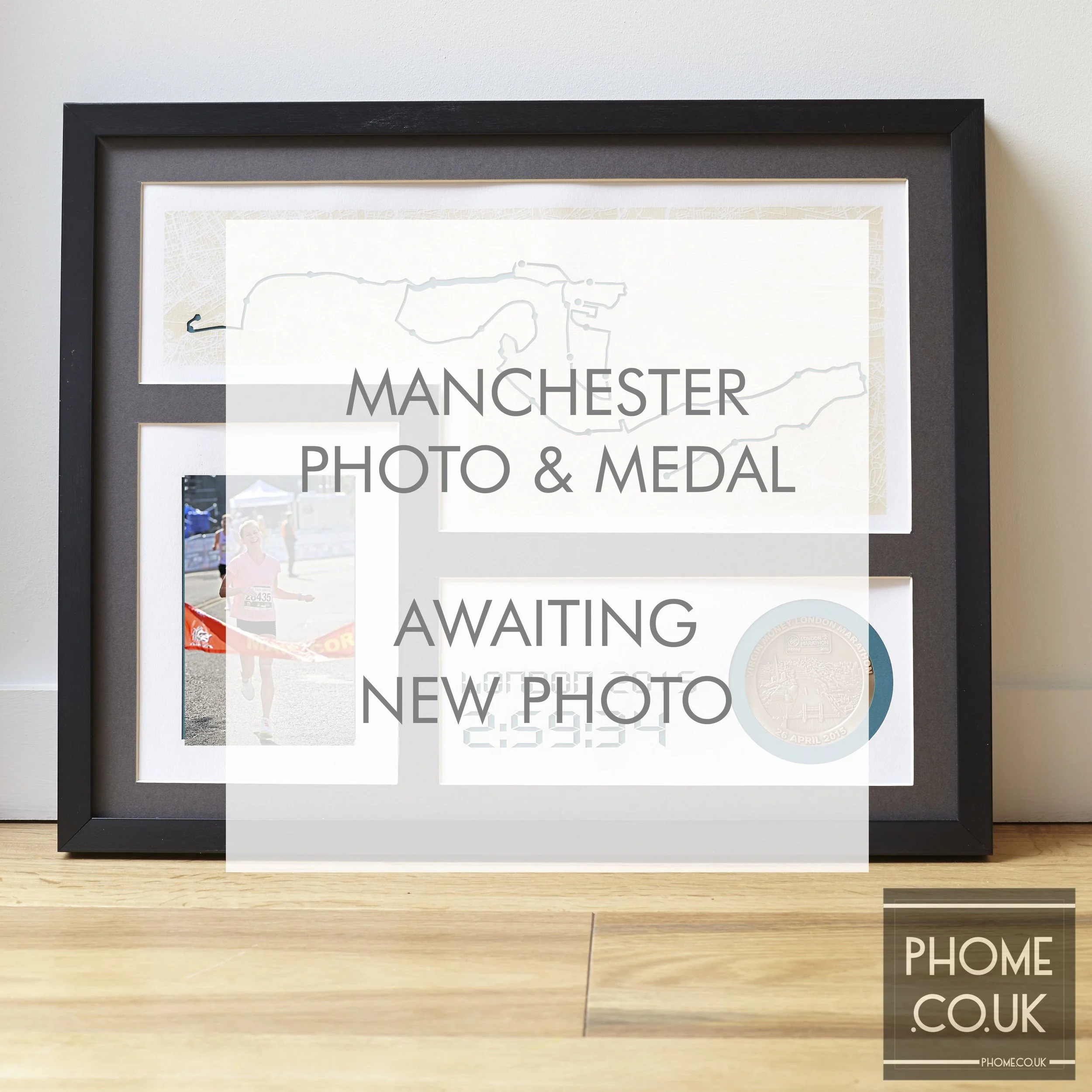 50x40cm Black Box Frame