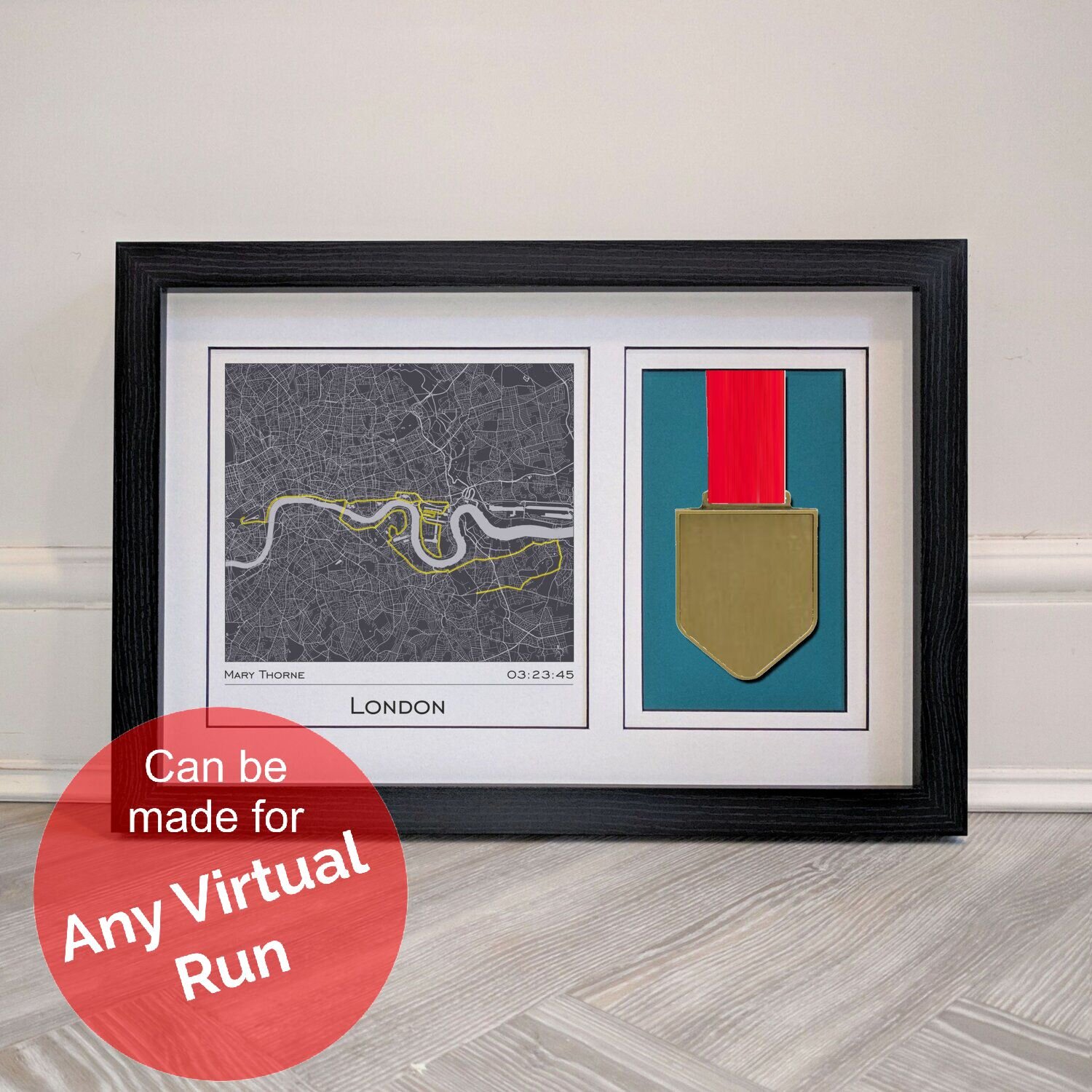 Navy blue London Marathon Gift Running Keyring 26.2 Miles Run UK SELLER