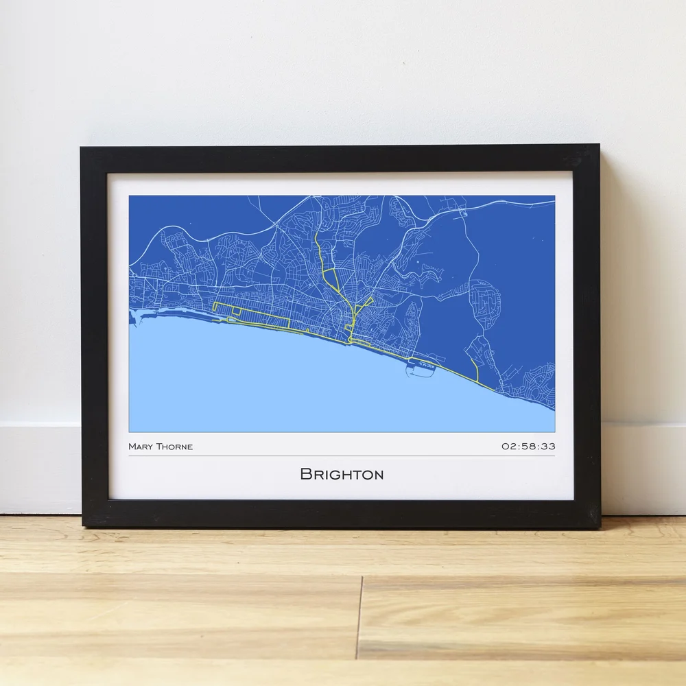 Brighton Marathon Finisher's Print — PHOME Personalised Gifts