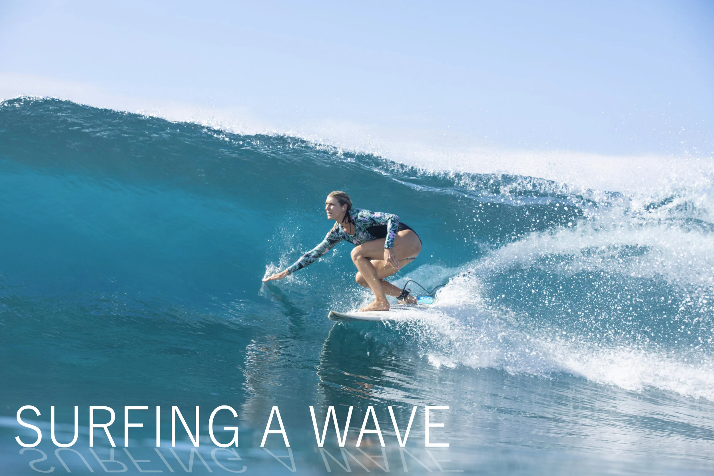 Christina surfing the Rifles wave in the Mentawais, Indonesia (sources: Christina Tabacco and @anacatarinaphoto)