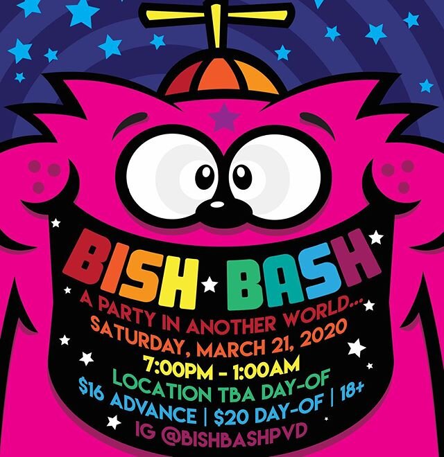 🌈Excited to be working on a new installation for @bishbashpvd ! Tix are on sale this is going to be a fun time!🌴
.
.
.
.
.
#bishbash #pvd #art #providence #ri #party #installation #rhodeisland