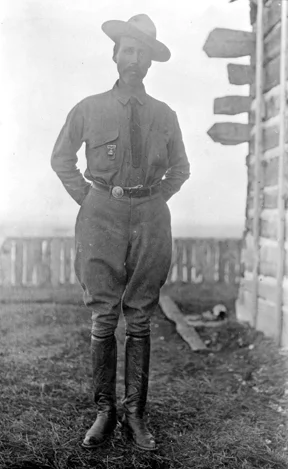 Cosley looking sharp in his Ranger duds.. Glenbow Archives.