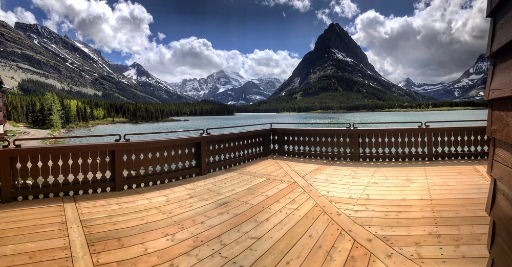 Many Glacier Hotel Porch