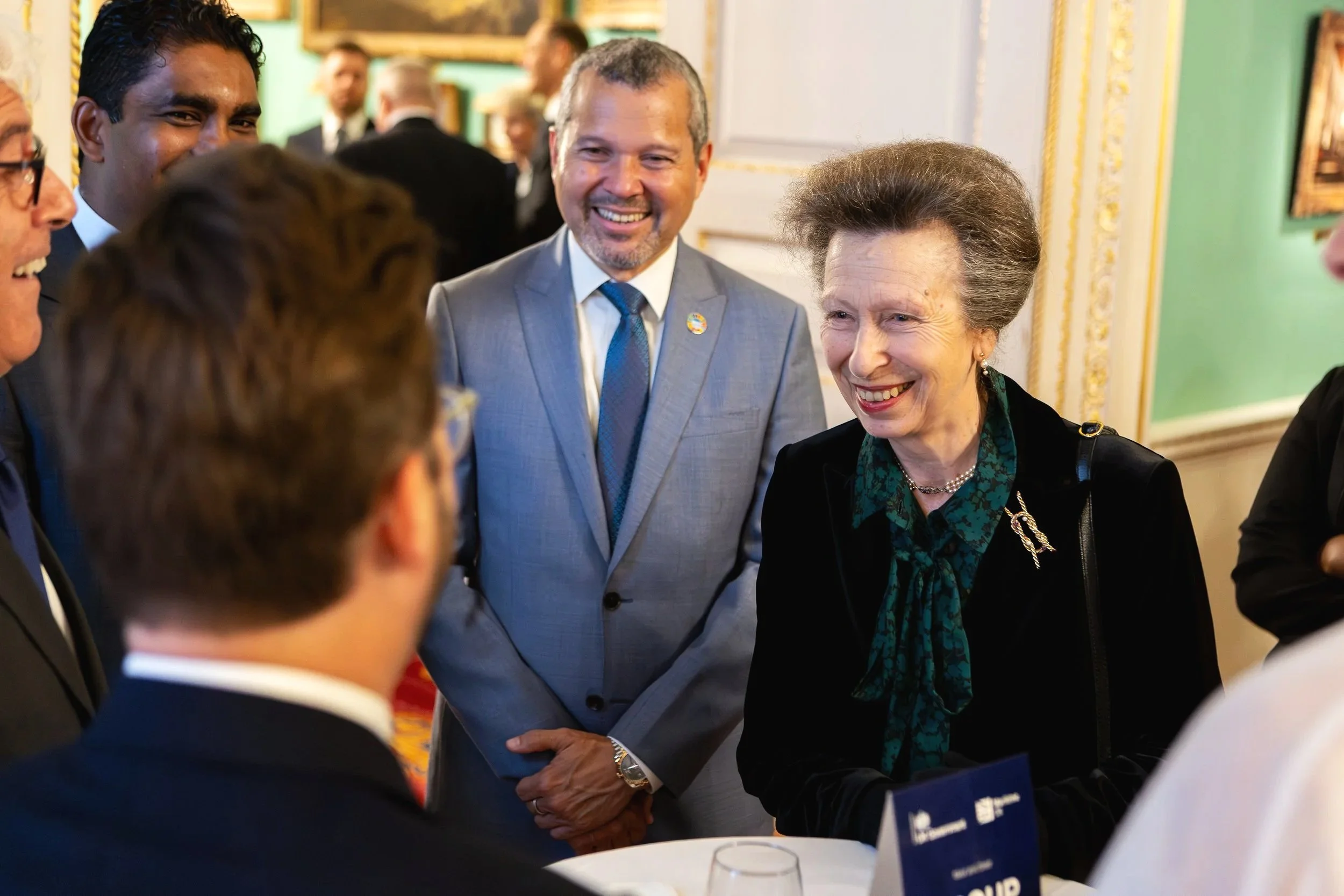 Her Majesty Princess Royal, Anne meeting with people in Mansion House, London for a Maritime Industry event