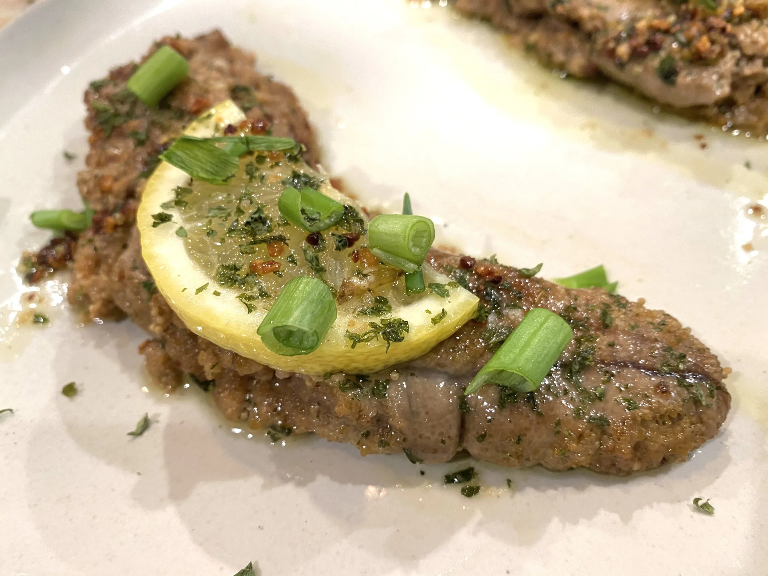 Pan-Fried Shad Roe with Lemon Parsley Sauce