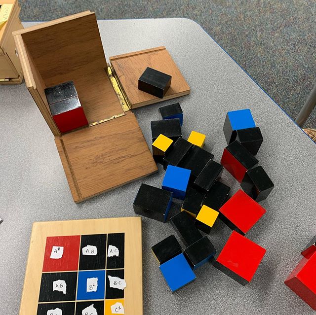 Cubing, day two. #montessori #mettc