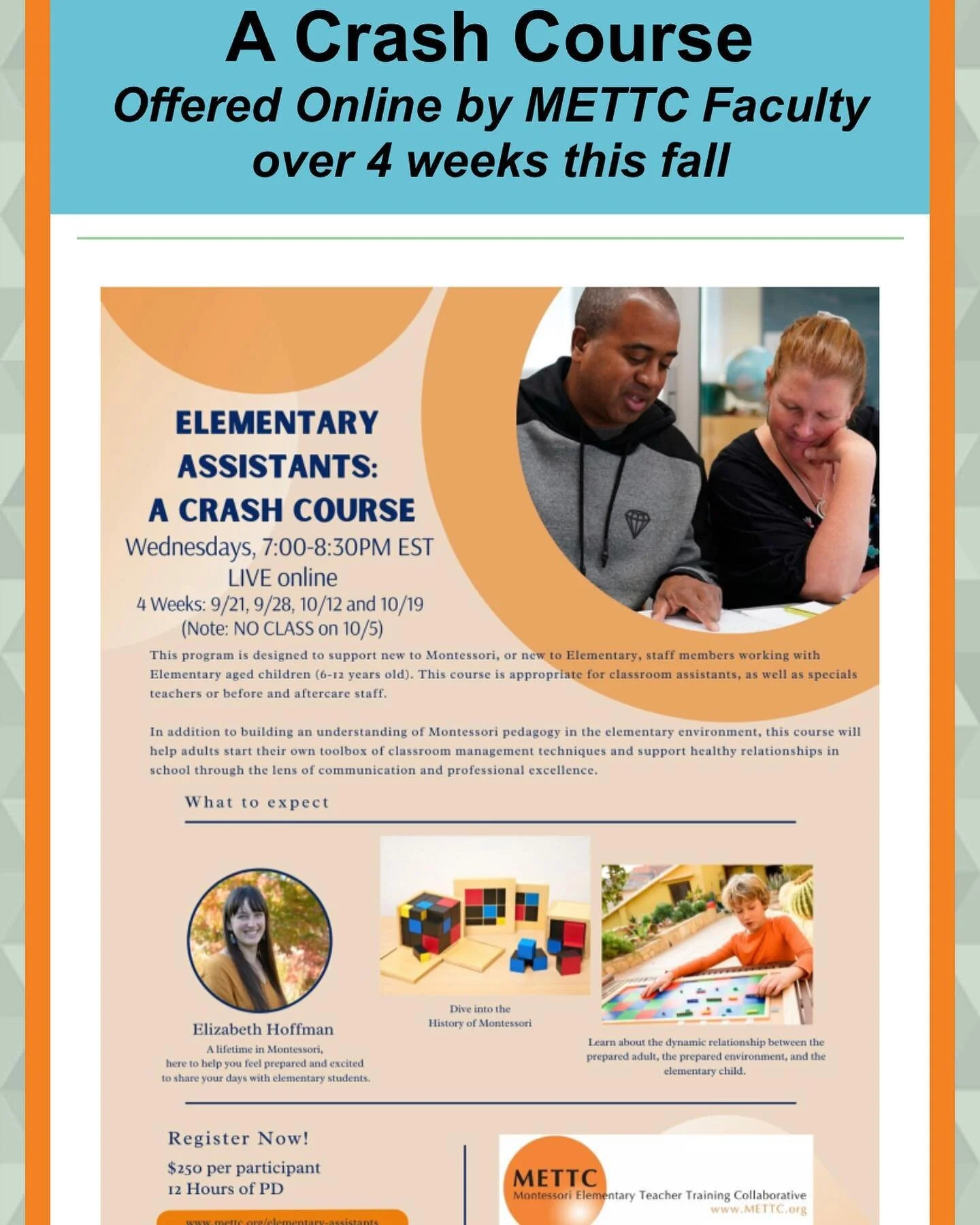 Montessori Elementary Teacher Training Collaborative