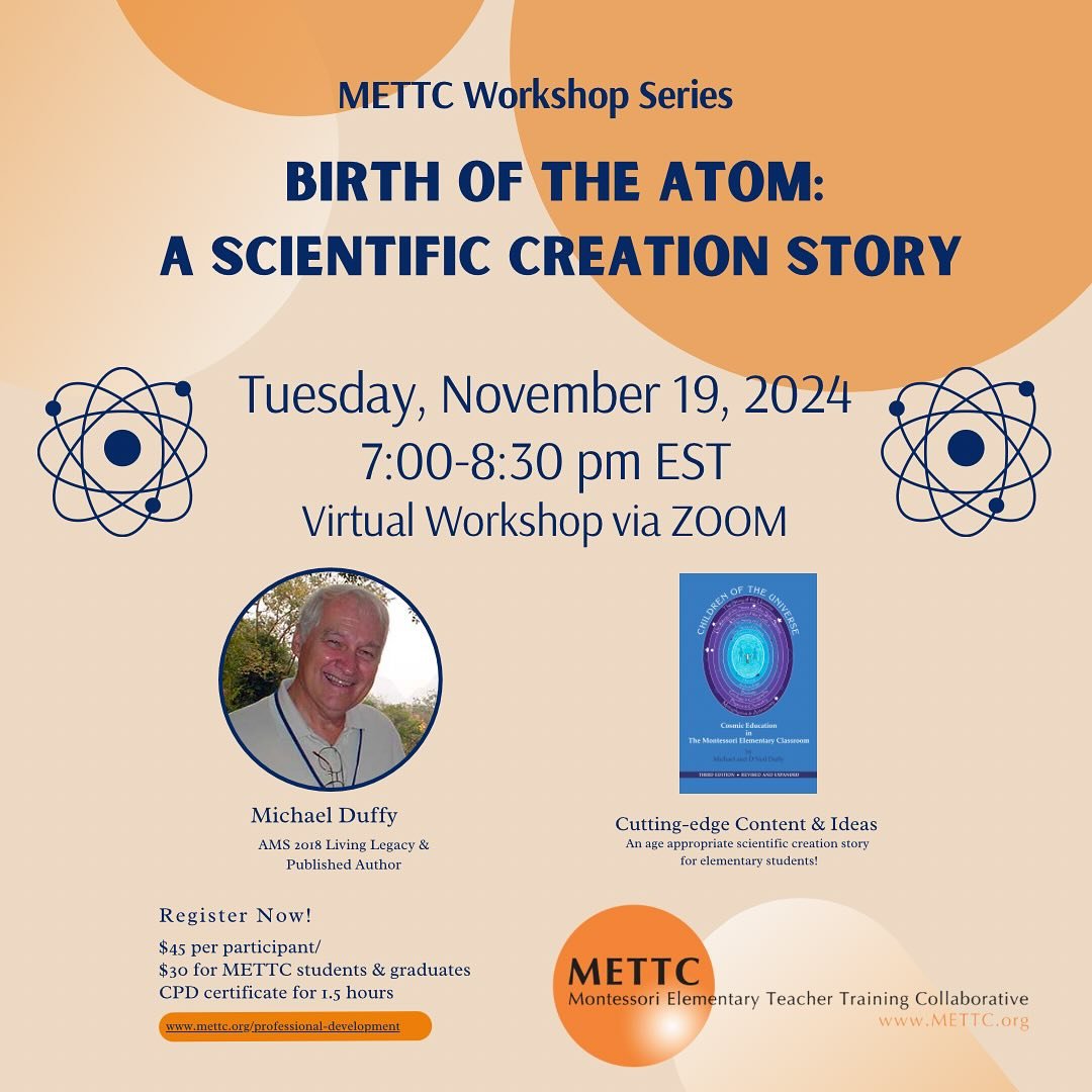 Tracing the steps toward formation of the first atom some 300,000 years after the Big Bang creates an intriguing story and timeline for students, while providing an age-appropriate scientific creation story for elementary students. This session expla