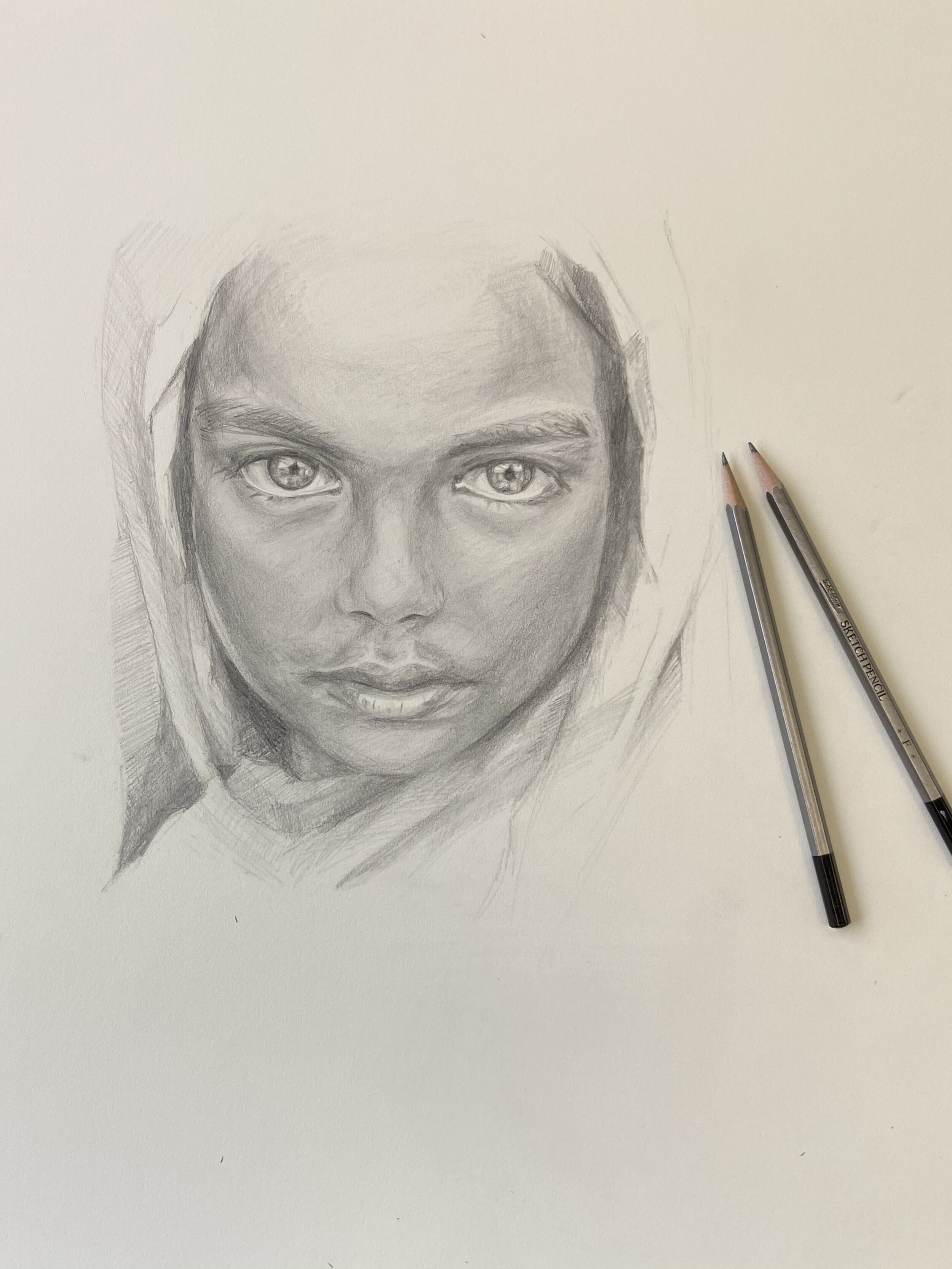 pencil on paper