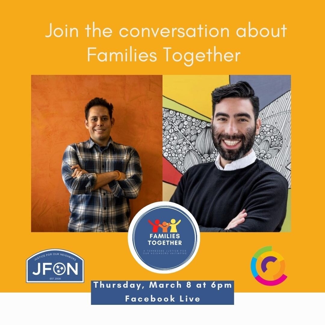 TNJFON Staff Attorney, Alvaro Manrique Barrenechea will be discussing Families Together with Andr&eacute;s Mart&iacute;nez of Conexi&oacute;n Am&eacute;ricas Monday March 8 at 6pm on Facebook Live.  See you then!⁠
⁠