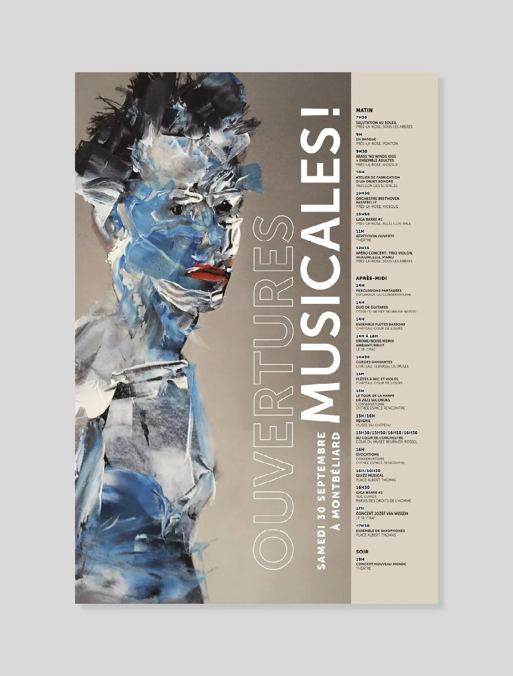 Affiche-programme du festival “Ouvertures musicales”
