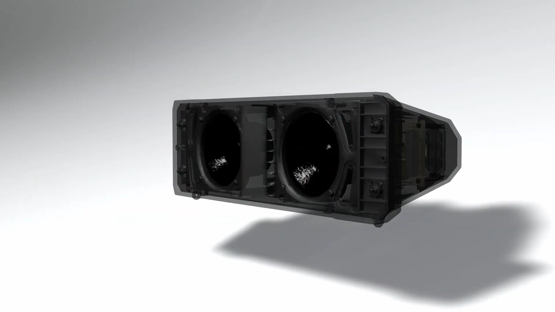  Inside view of the TOA Variable Dispersion Speaker 