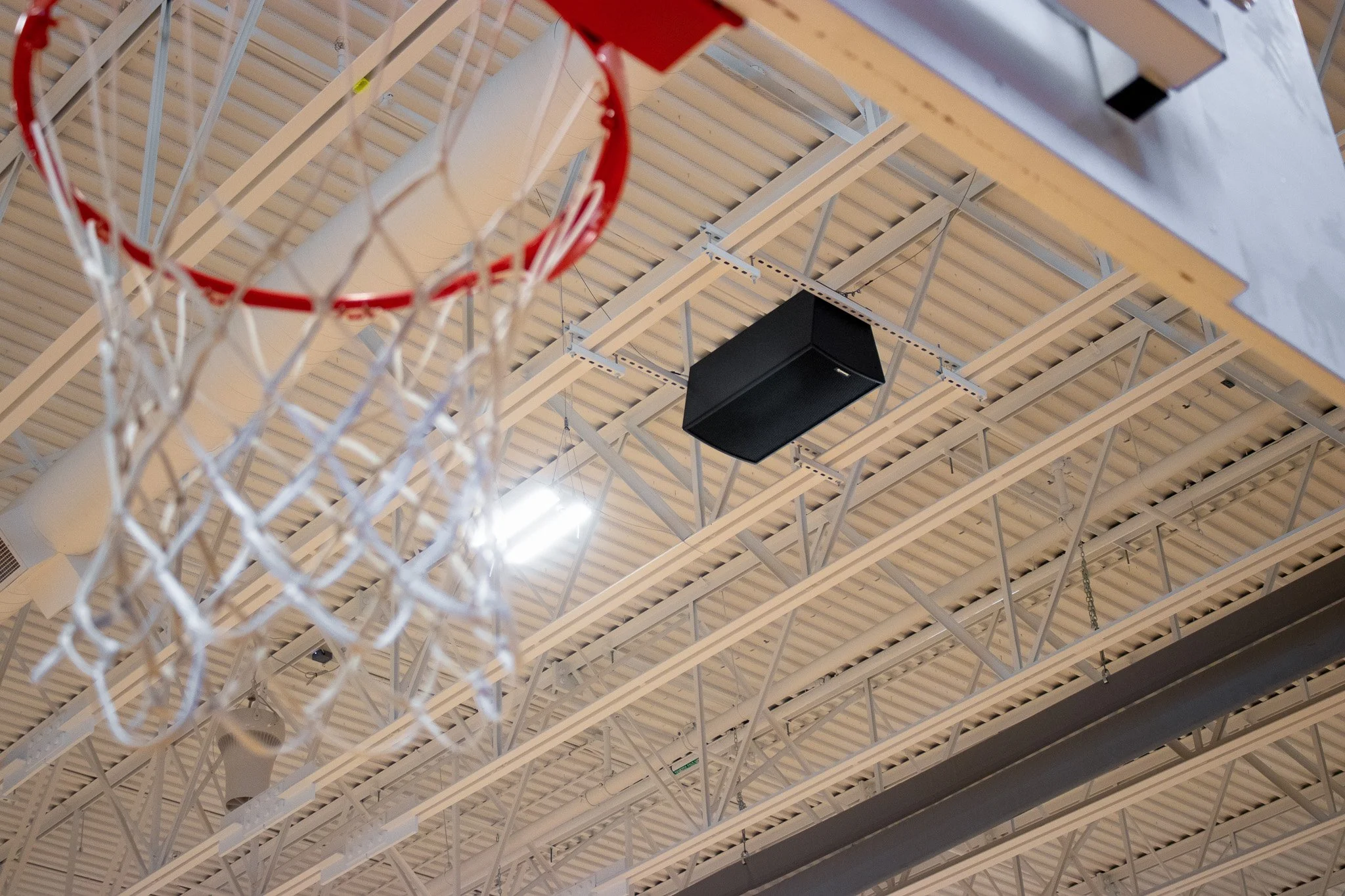 School gymnasium audio system