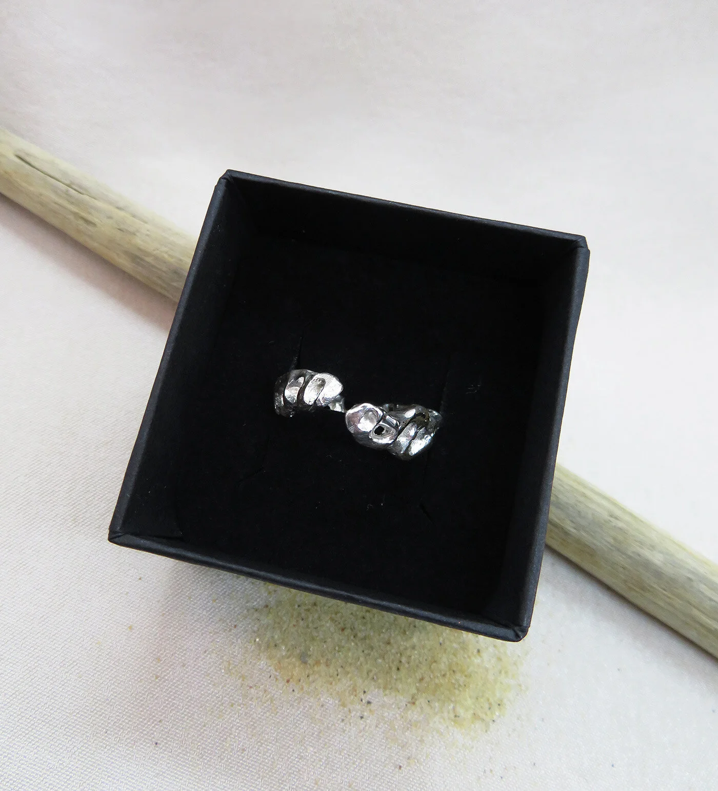 one of a kind sterling silver ring adjustable unisex by aelita jewellery
