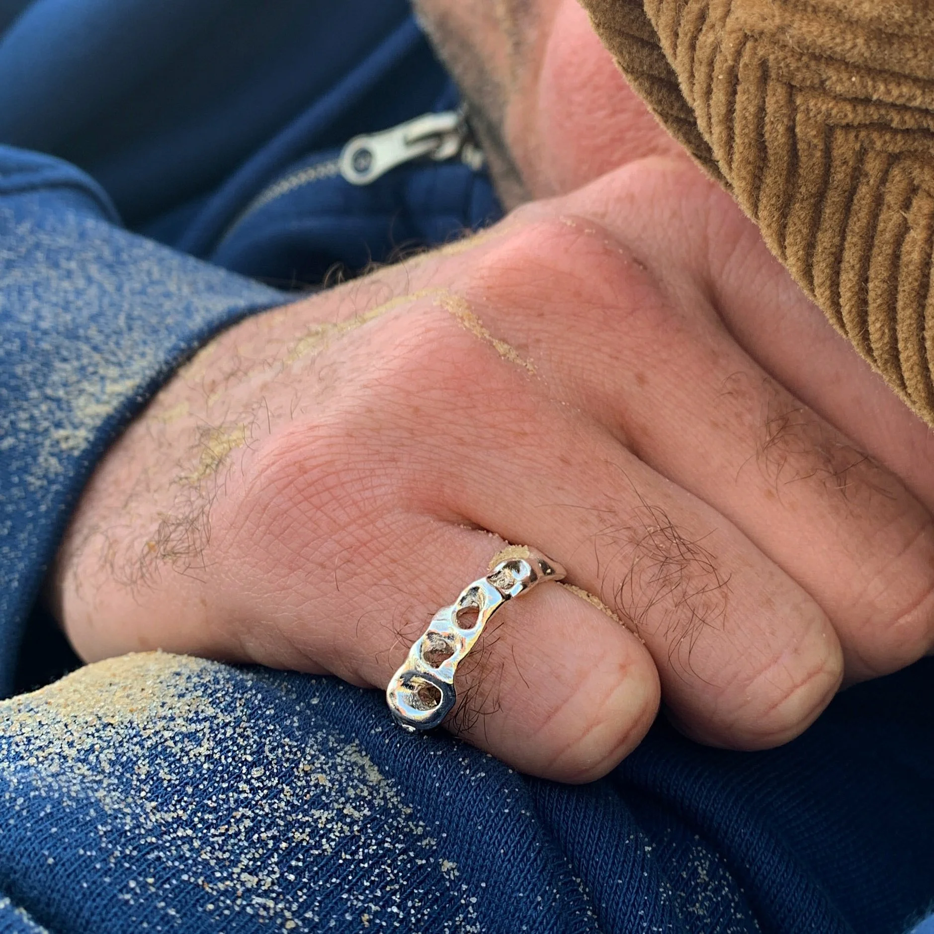 'Tossed Up In Millions On This Empty Shore' Unisex Ring