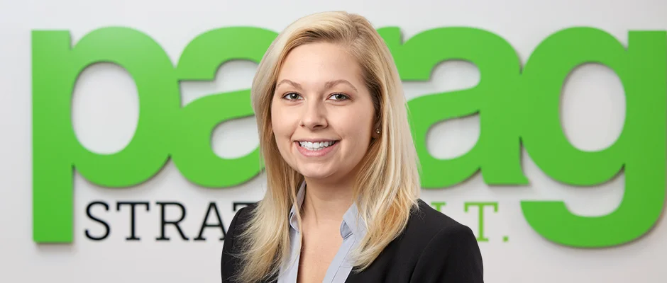 Human Resources Manager jduval@paragusIT.com 413.587.2666 ext 114 Jenny was attracted to Paragus because she wanted to be part of a team that makes things happen — not a team that settles. Her favorite drink is champagne, because she feels we should all take more time to celebrate the little things. She is a supporter of Habitat for Humanity and has participated in several of their building projects. She also supports the Girl Scouts. Mostly by buying cookies.