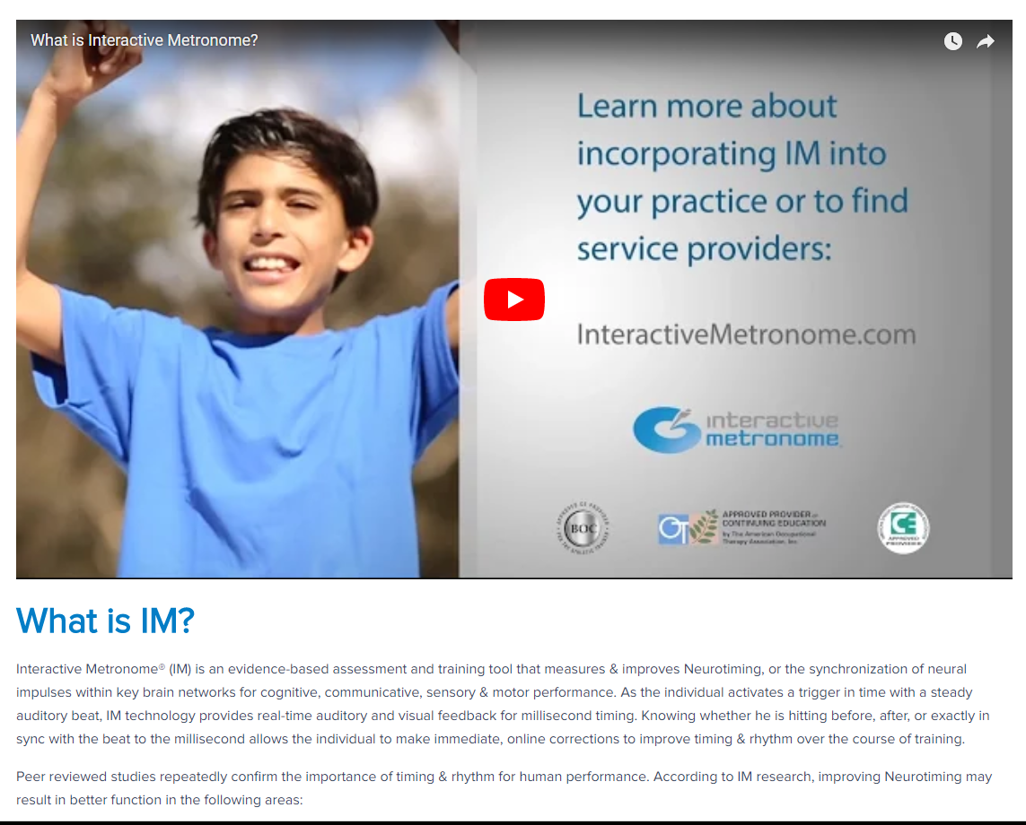 Interactive Metronome