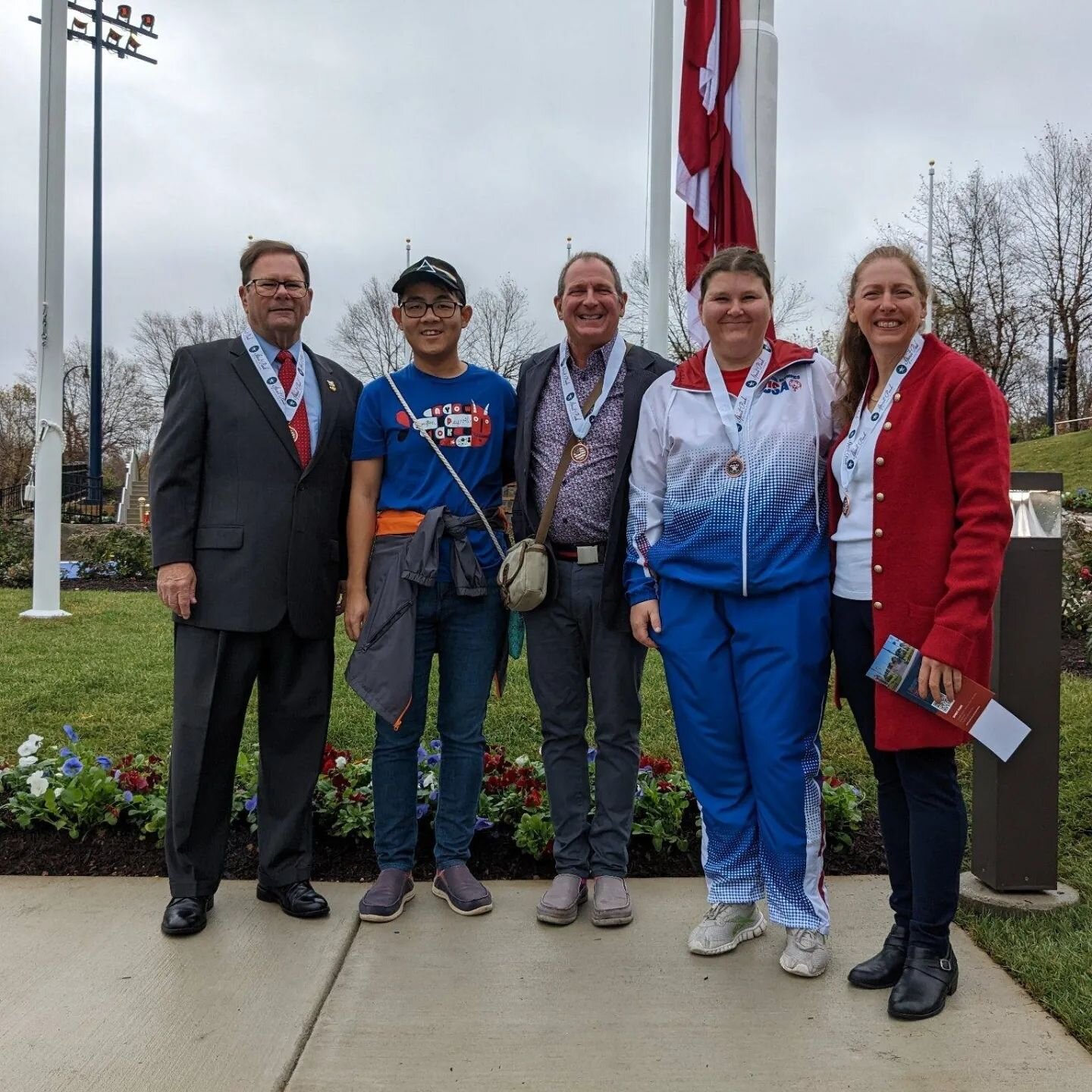 Very proud of our WaveOne team paying tribute to Veterans at the opening ceremony of Spirit Park at National Harbor. It's an honor to be included in the ceremonial unveiling of one the largest American flags in the country, 80'x50' flying from a pole