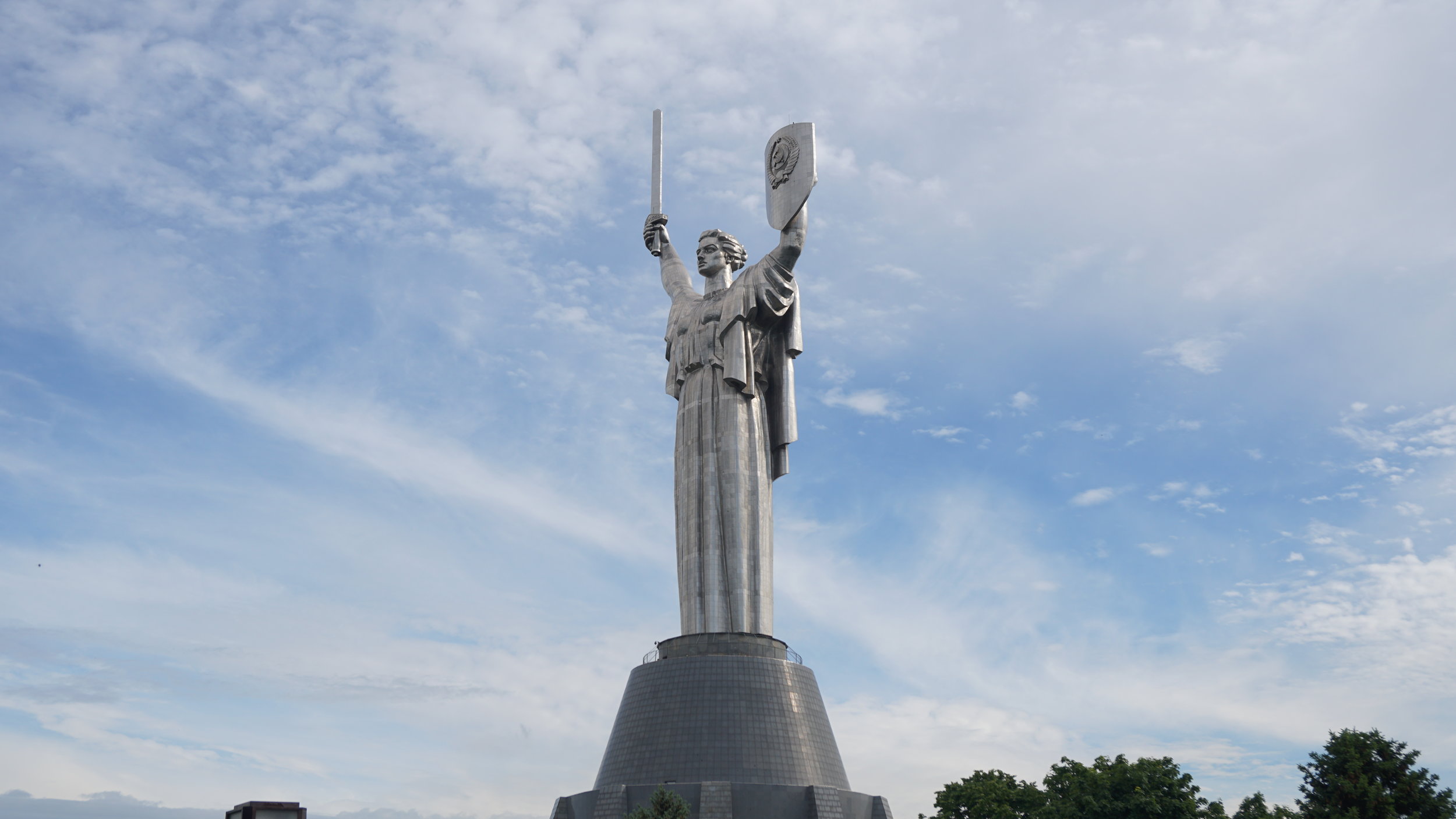 Motherland Statue Kyiv - The guard was tired and didn't let me up