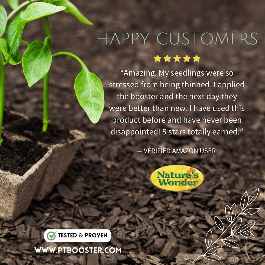 ⭐️⭐️⭐️⭐️⭐️ Keep the testimonials &amp; reviews coming!! Thank you 🙏🏽🌱😊
.
.
.
.
.
#natureswonder #organicgardening #seedstarting #seedstartingequipment #seedstartingtips #startseeds #seedlinghealth #organicgardentips #organicgardenproducts #custom