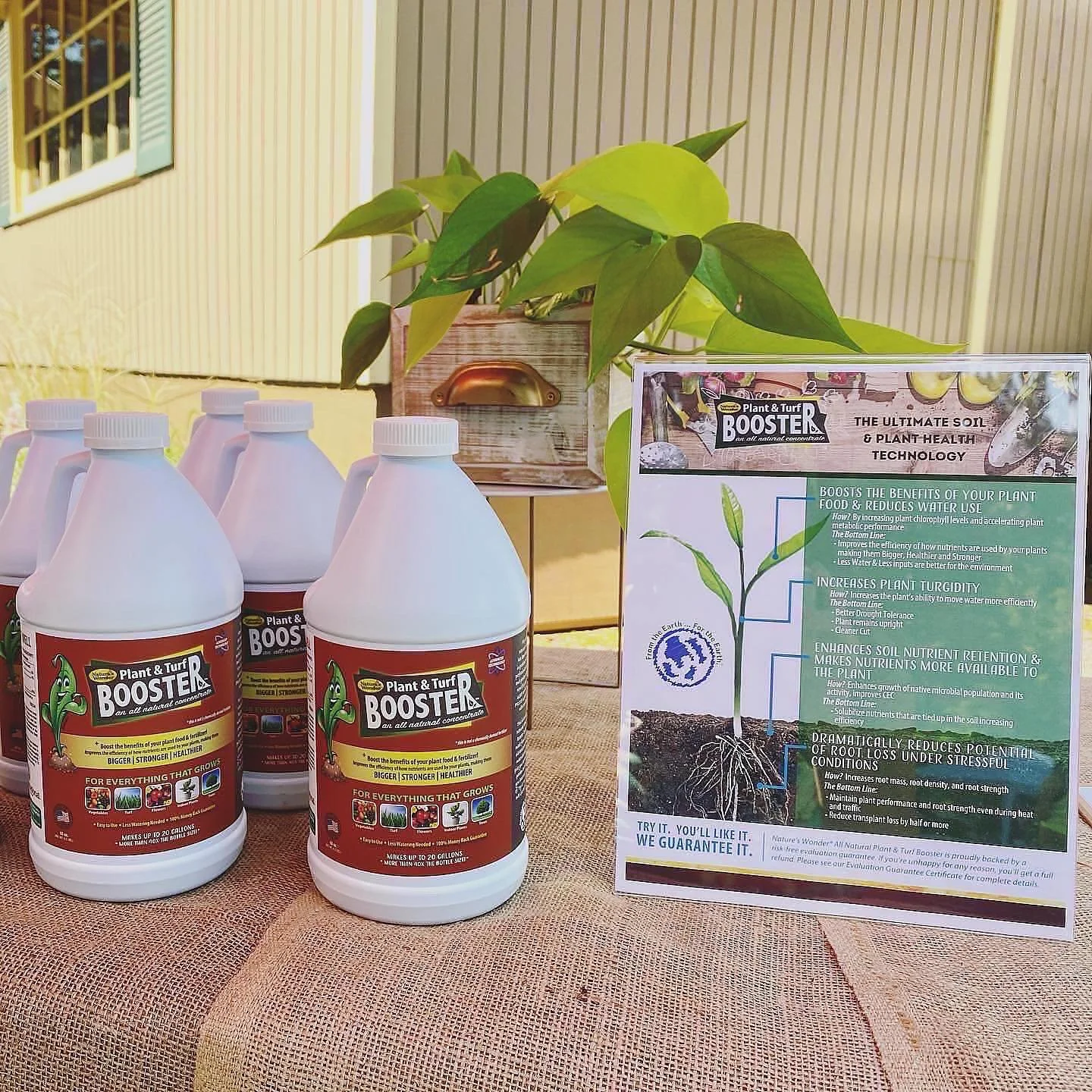 TOMORROW 4/19!! 🌱☀️💚😎🎶
Stop by Rancocas Woods from 10-3pm, we will be set up with discounted booster to get your growing season started right:
✨60oz. bottles for $30
✨30oz. bottles for $20

We are looking forward to seeing everyone and soaking up