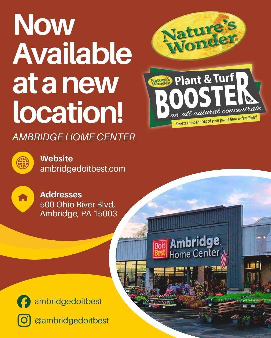 Please help us welcome another business to the PTBooster family, @ambridgedoitbest located in Ambridge, PA! 

Keep tagging and sharing your local garden centers, nurseries and hardware stores with us! We&rsquo;re actively reaching out to the business