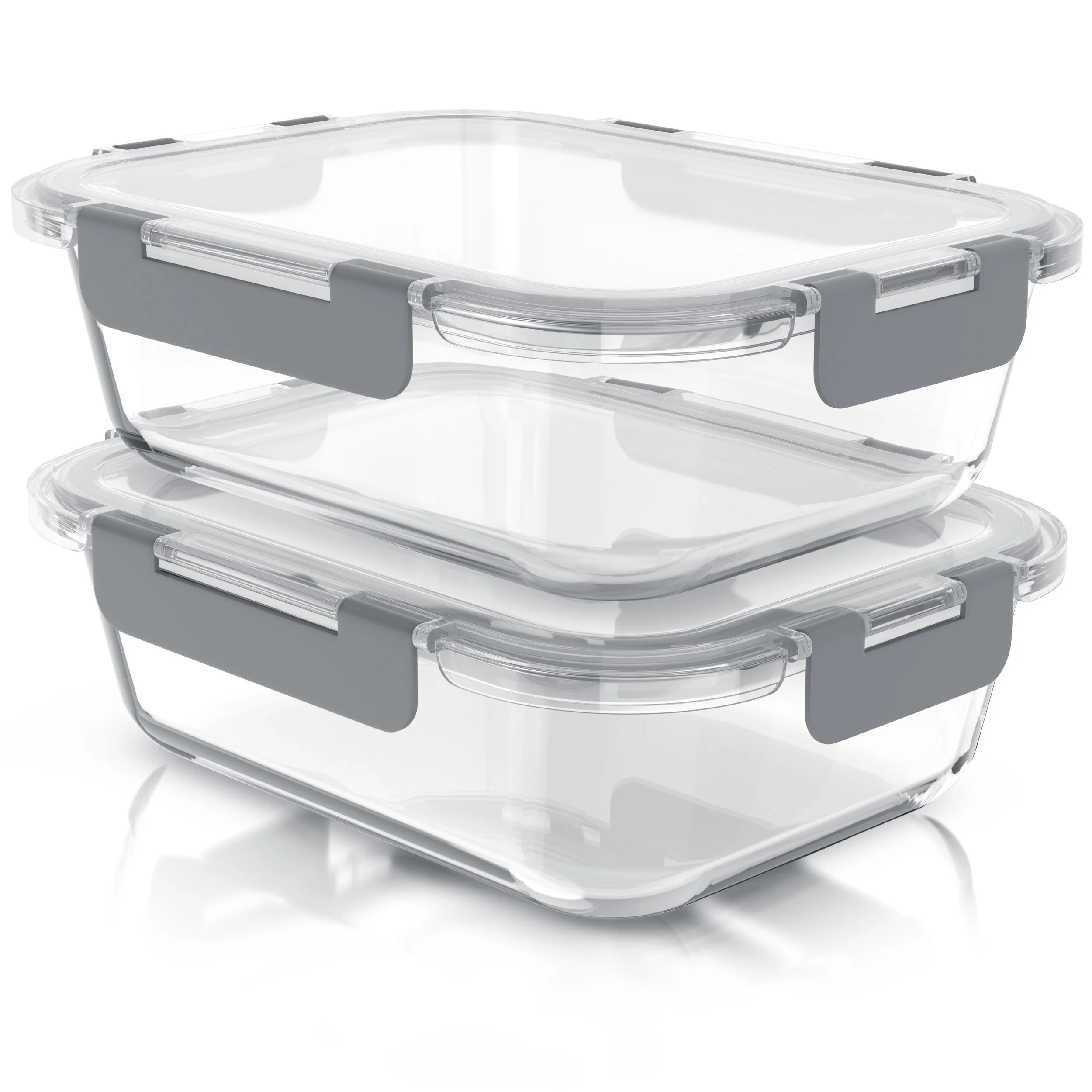 2ER SET GLAS LUNCHBOXEN