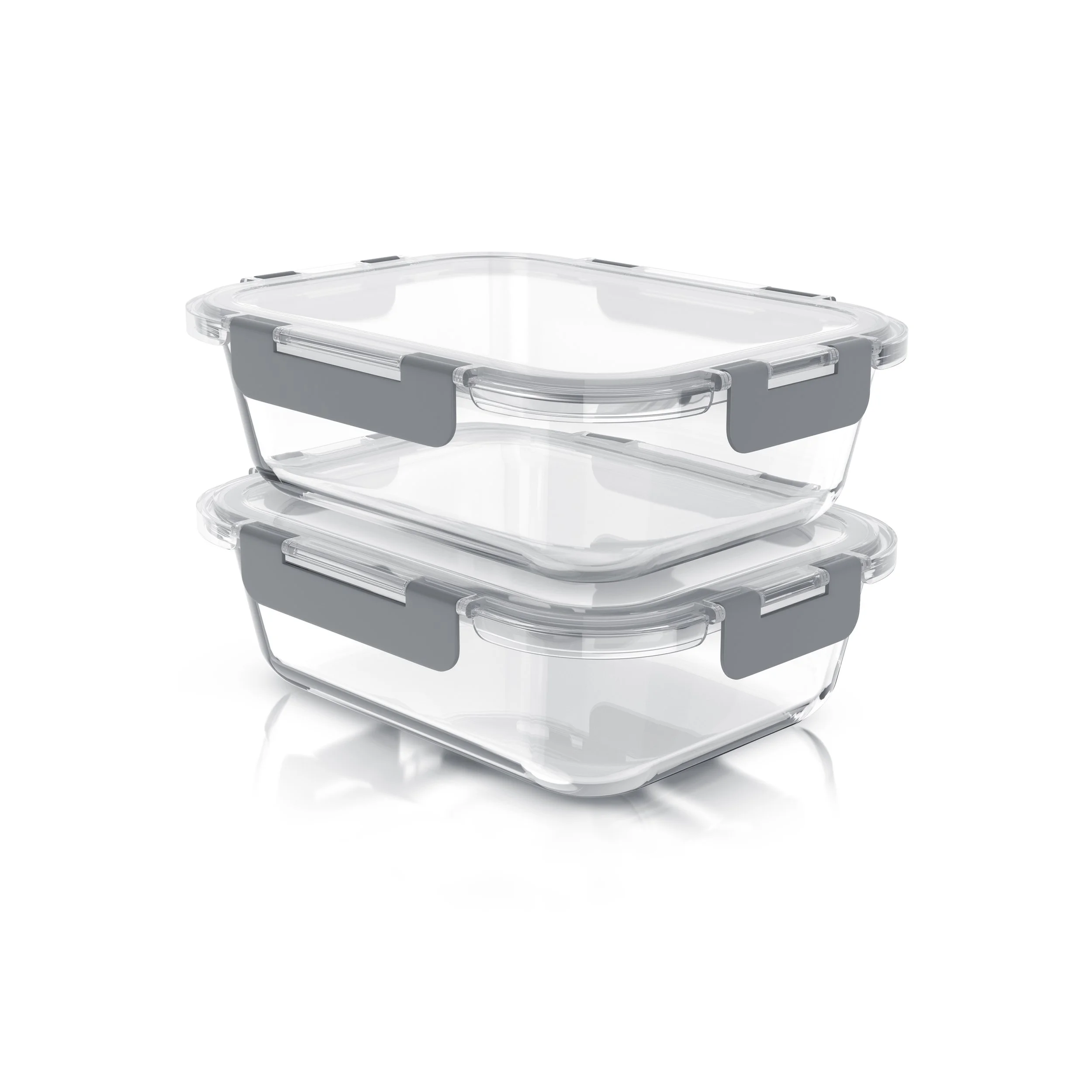 2ER SET GLAS LUNCHBOXEN