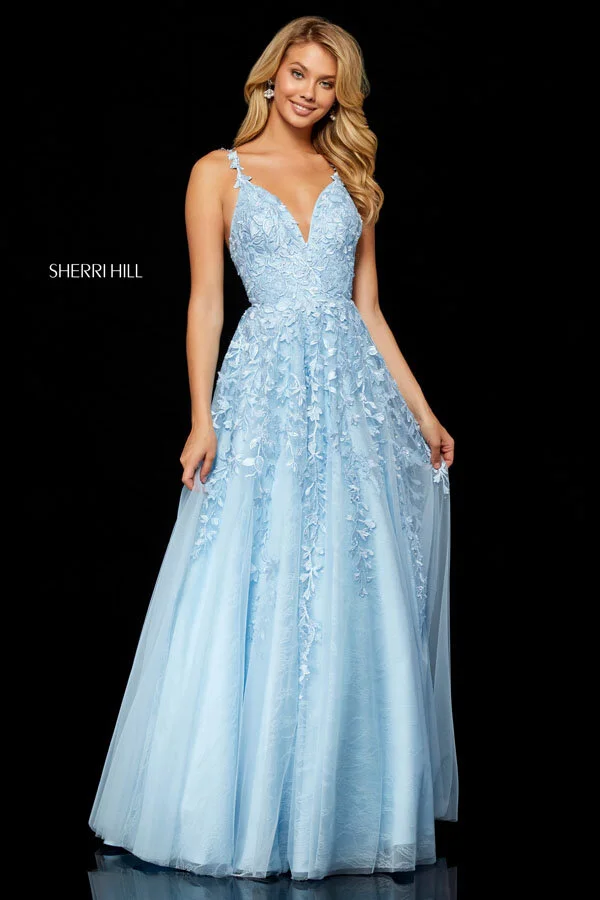sherri hill 52338 light blue