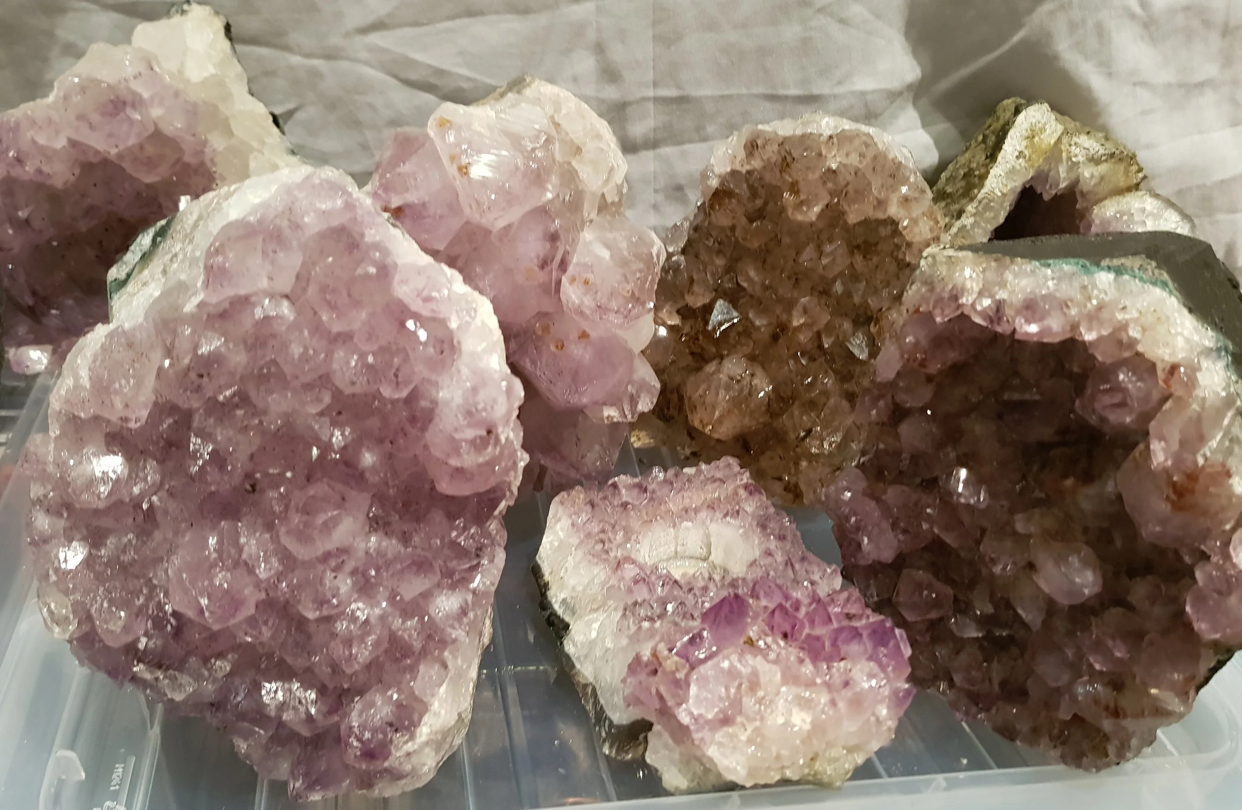 Large Amethyst Crystal Lamp