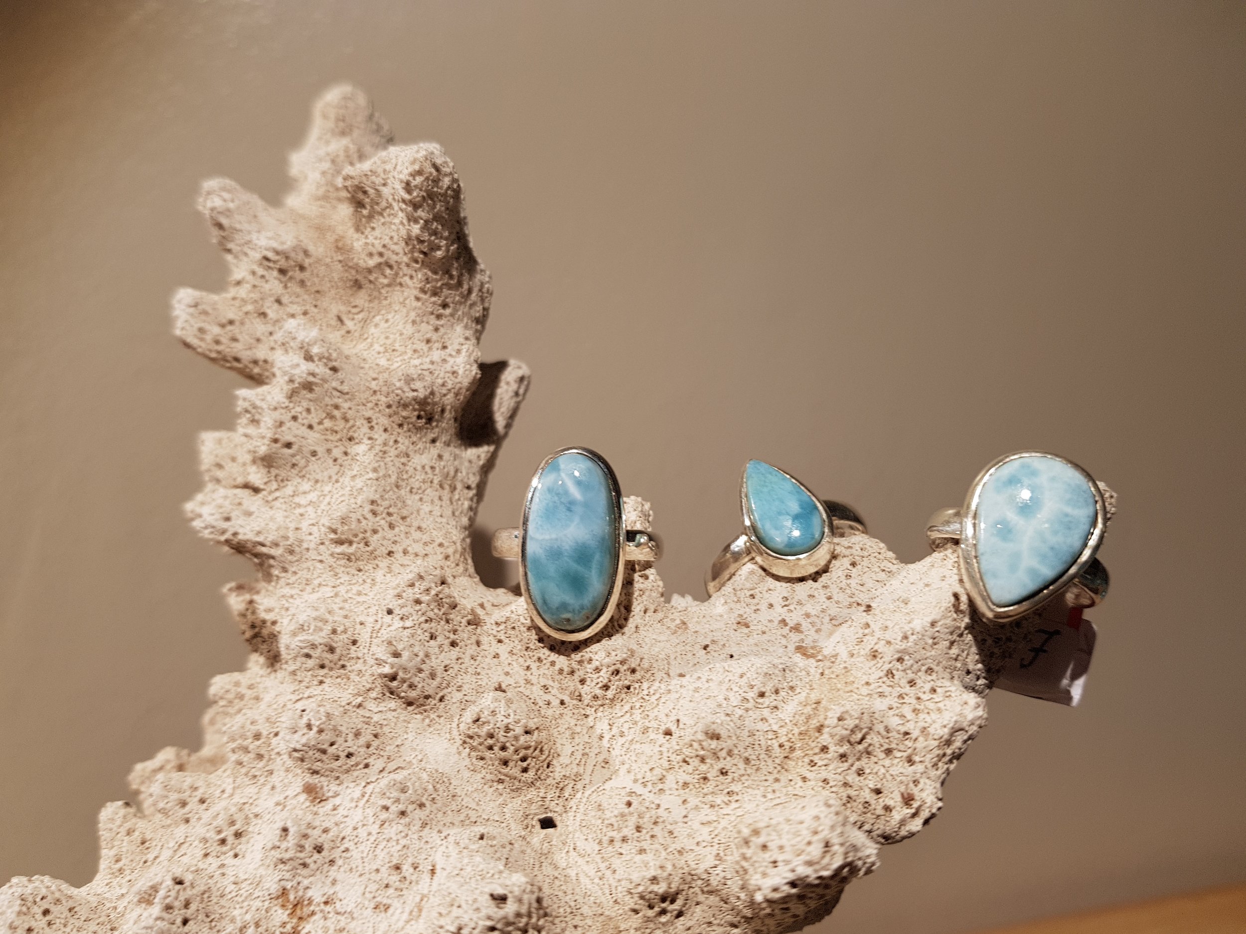 Sterling Silver Larimar Ring