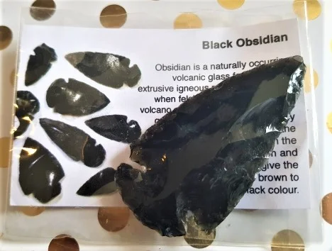 Black Obsidian Spearhead