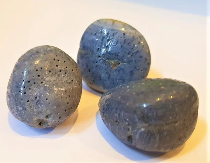Blue Coral Tumble Stones 