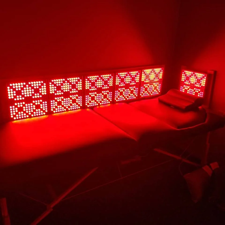 Bed inside the Innovative Health and Performance REDjuvenator red light therapy chamber