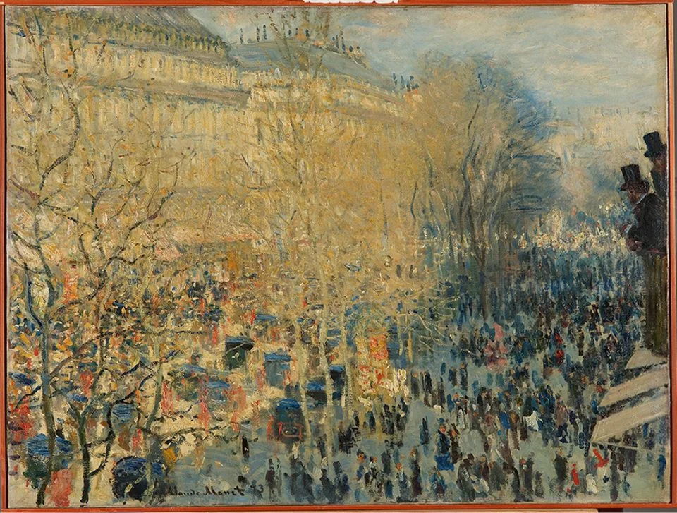 Claude Monet, The Boulevard des Capucines,Paris ,(1873), The State Pushkin Museum of Fine Arts