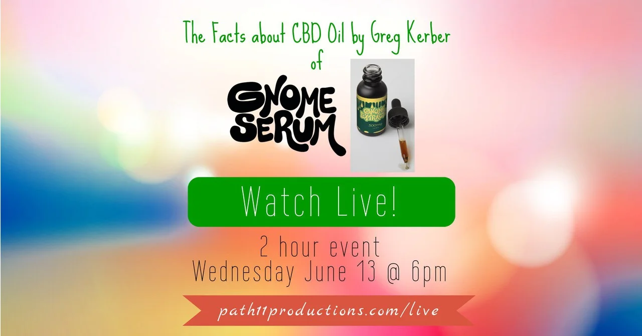 Live Event Announcement! - Learn about CBD's with Greg Kerber