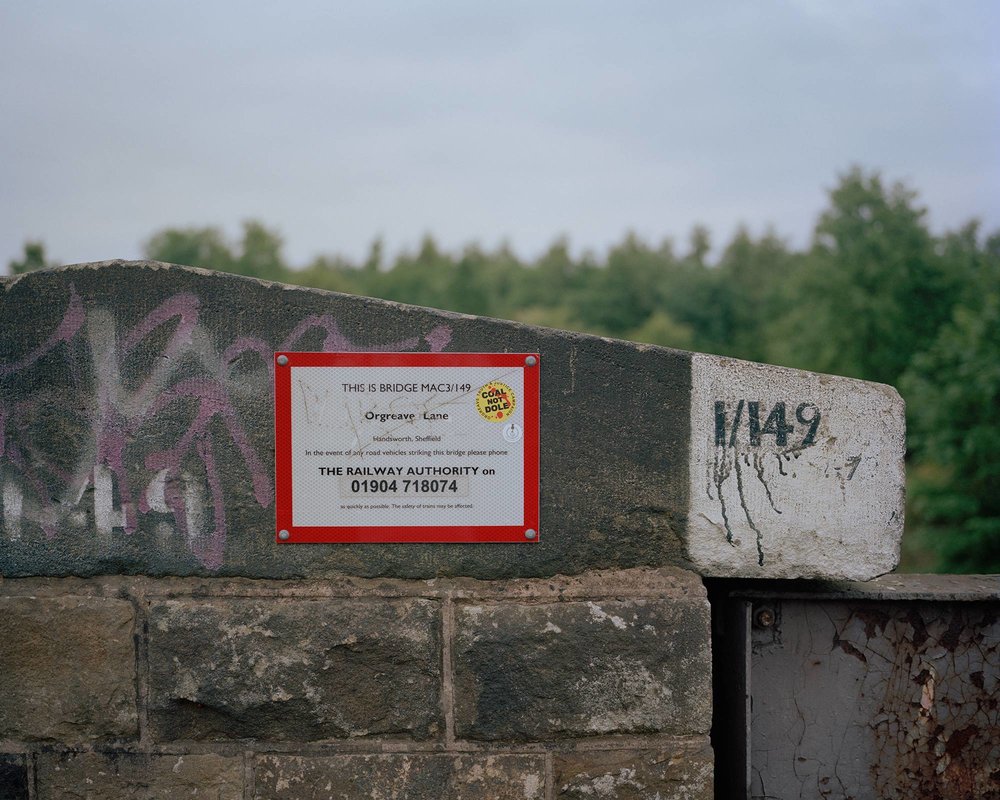 Orgreave Lane railway bridge, South Yorkshire.